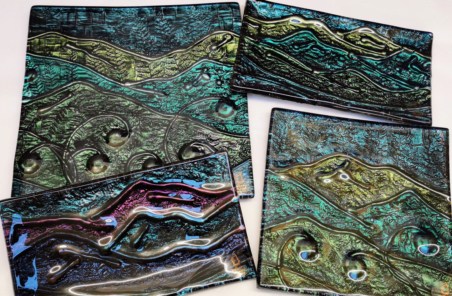 Landscape with Koru - Medium Square 25cm