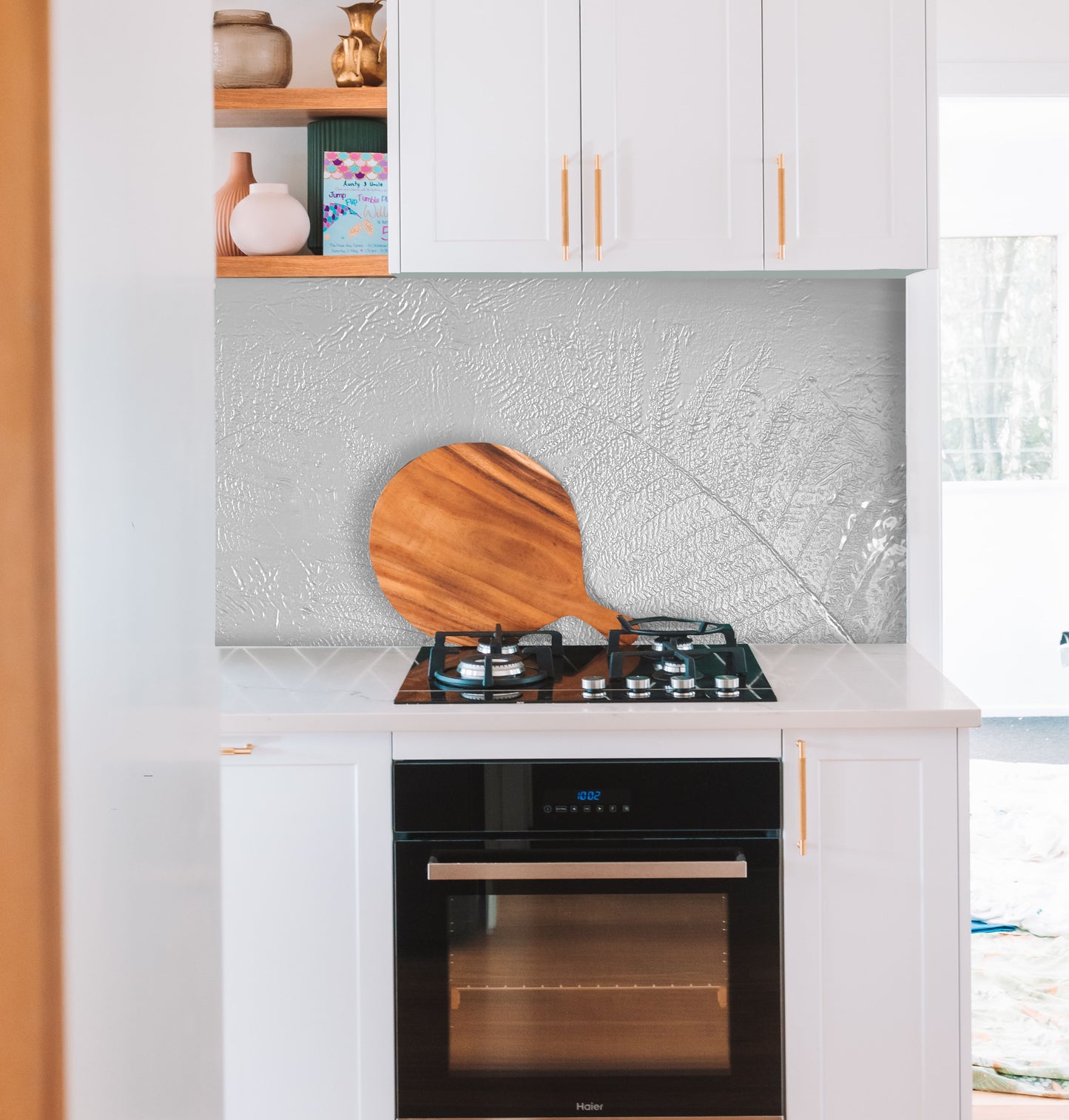 Fern Glass Splashback - 900x750 - Free Shipping!