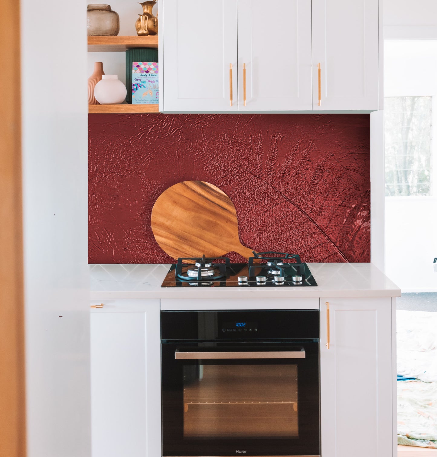 Fern Glass Splashback - 900x750 - Free Shipping!