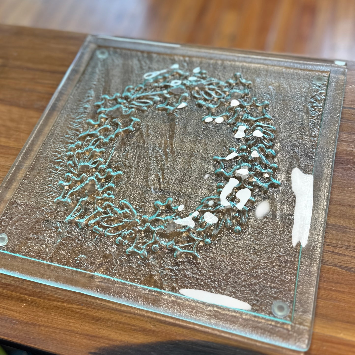 handmade glass platter - made in NZ - Gift - Christmas