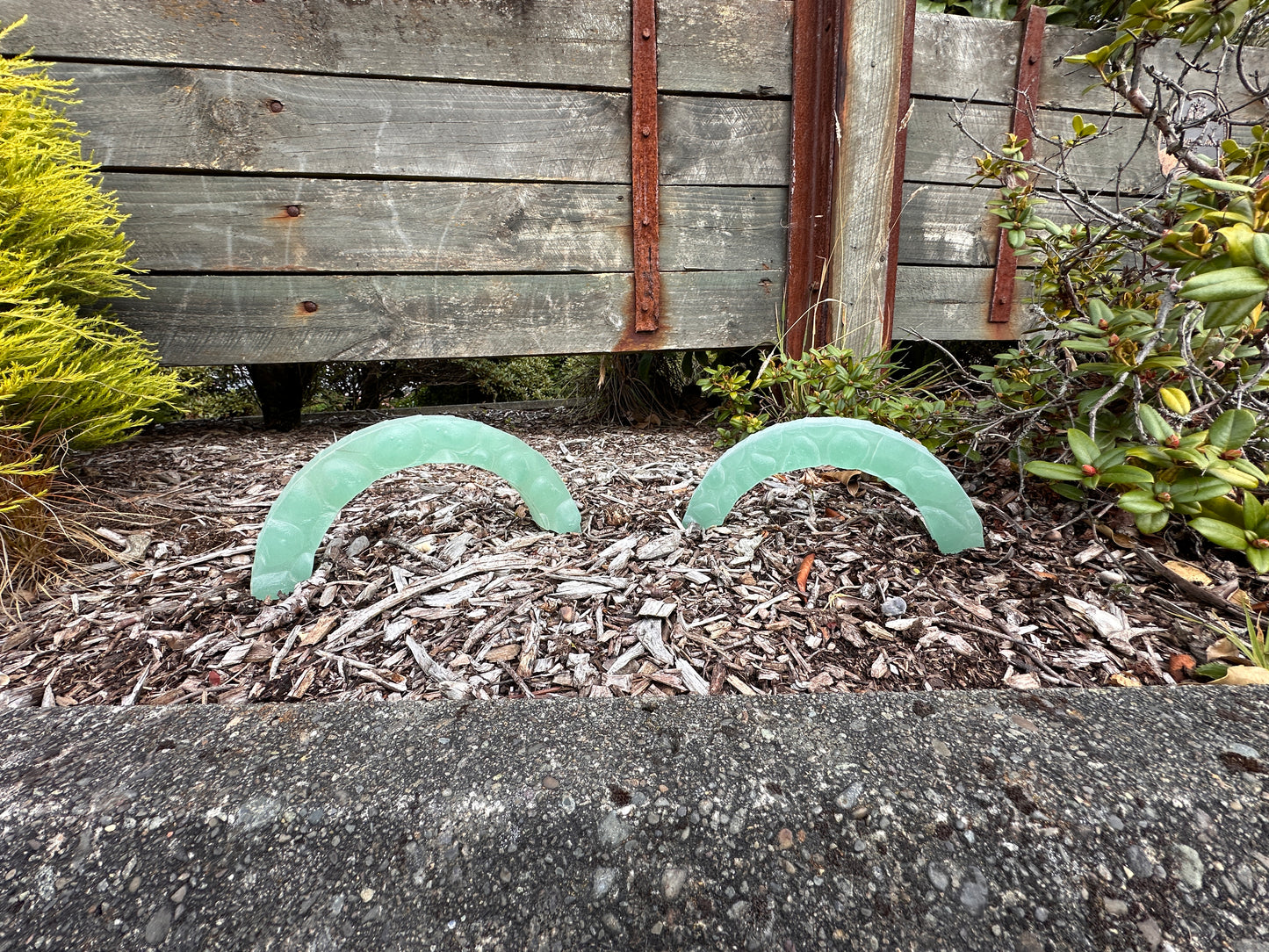 Curved Garden Sculptural Glass Arcs