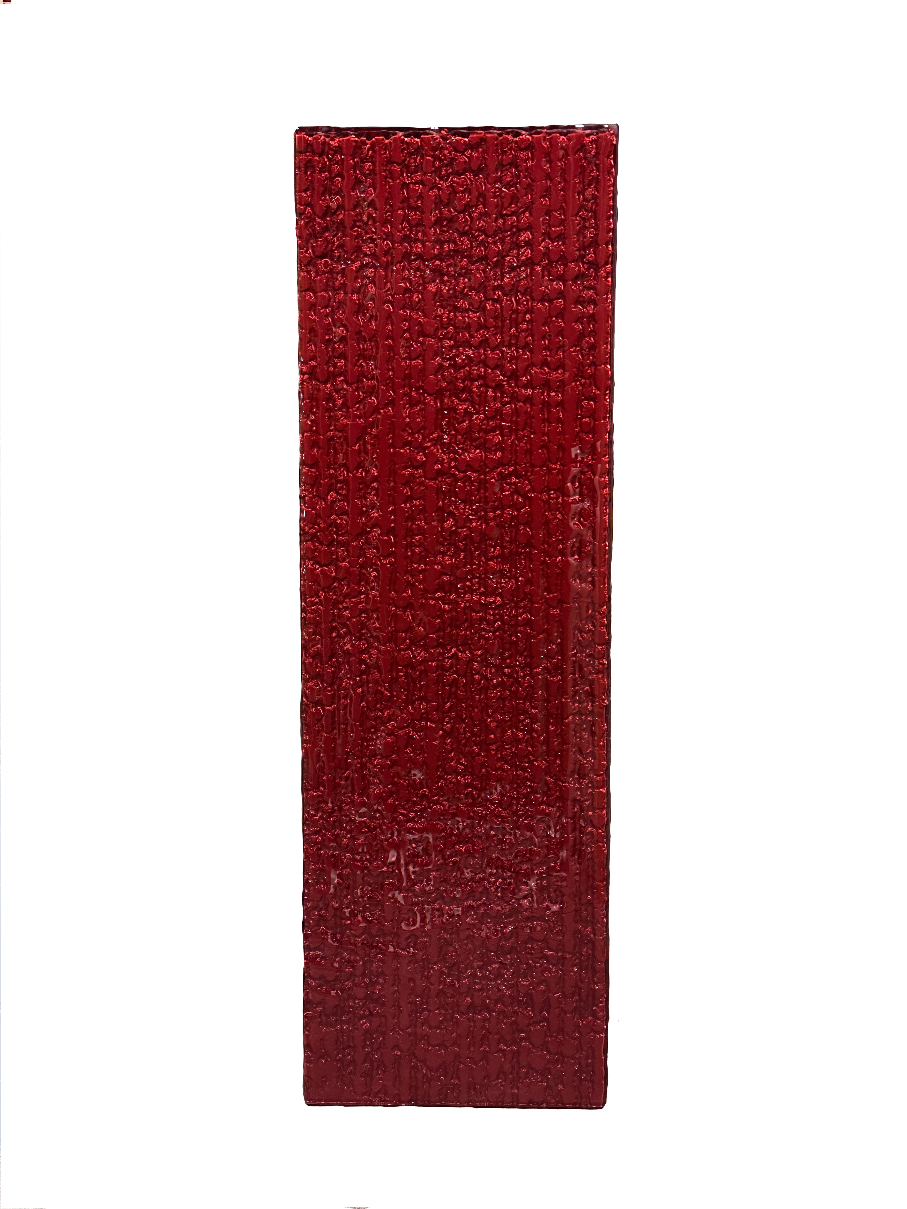 Red Adrenaline Glass Panel - 1m x 30cm