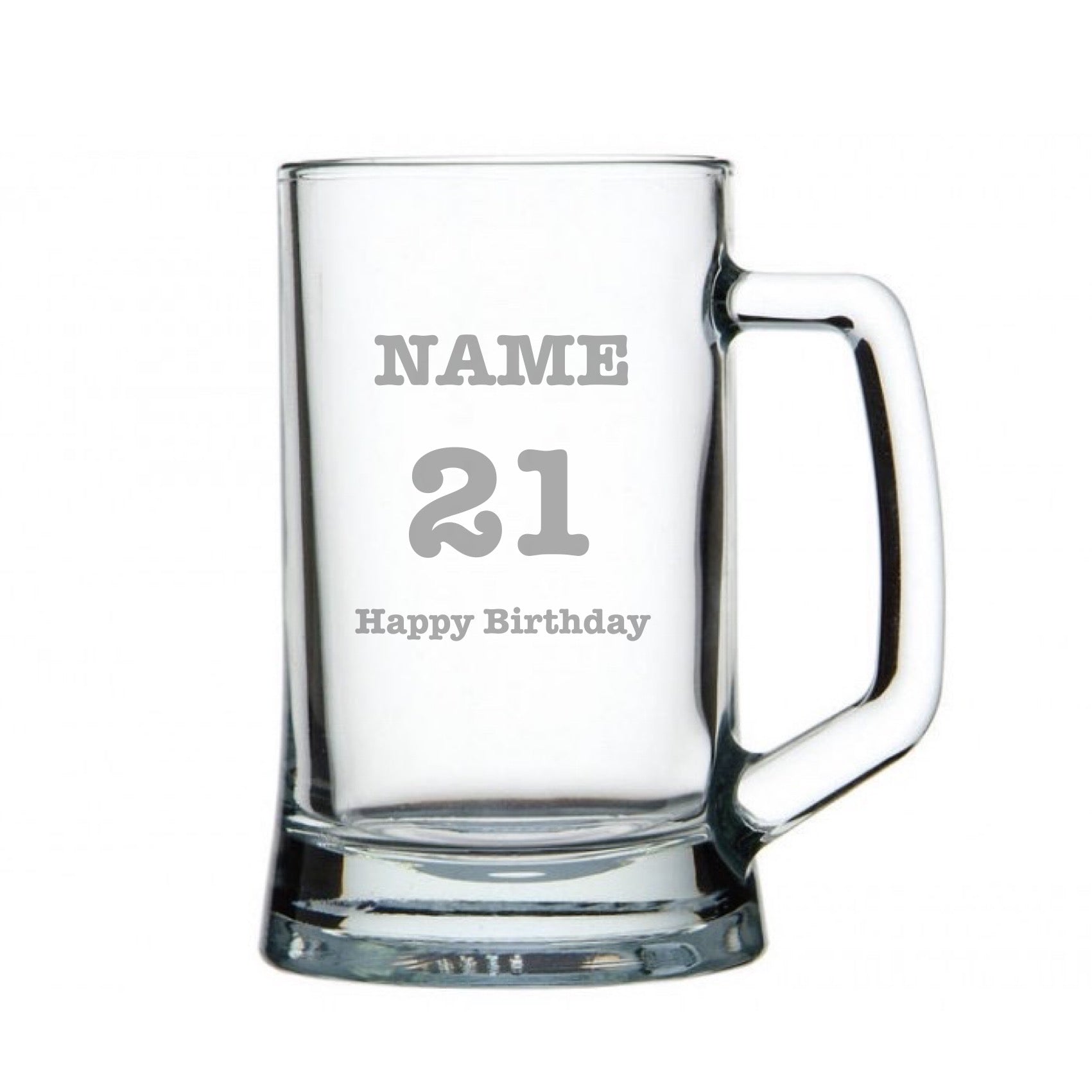 21st Birthday Custom Engraved Beer Handle