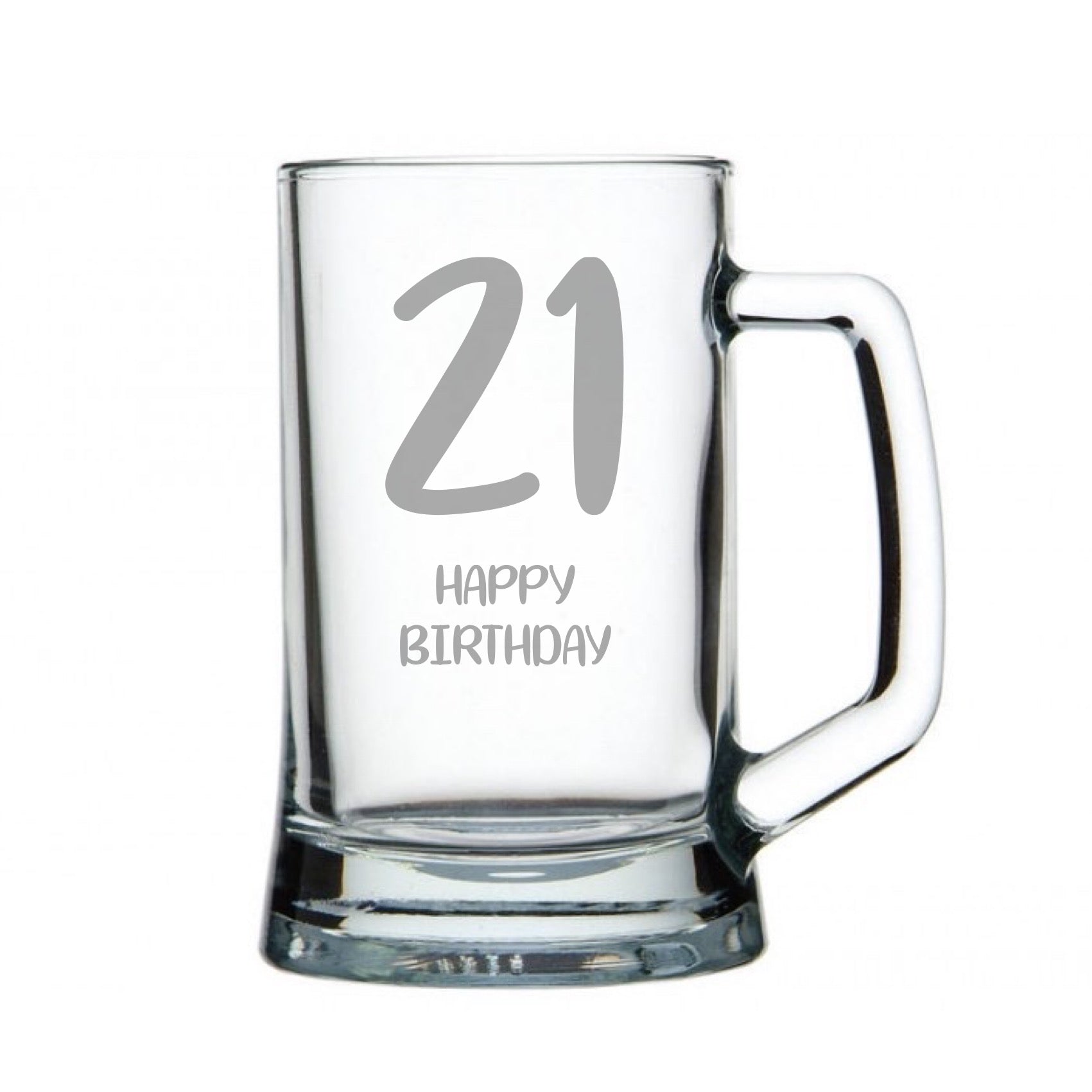 21st Birthday Custom Engraved Beer Handle