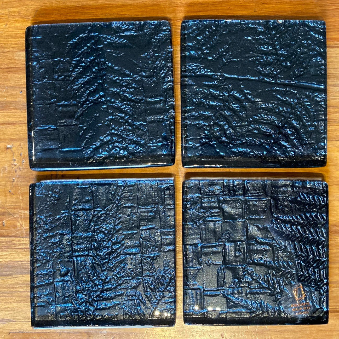Black Fern Coasters - Set of 4