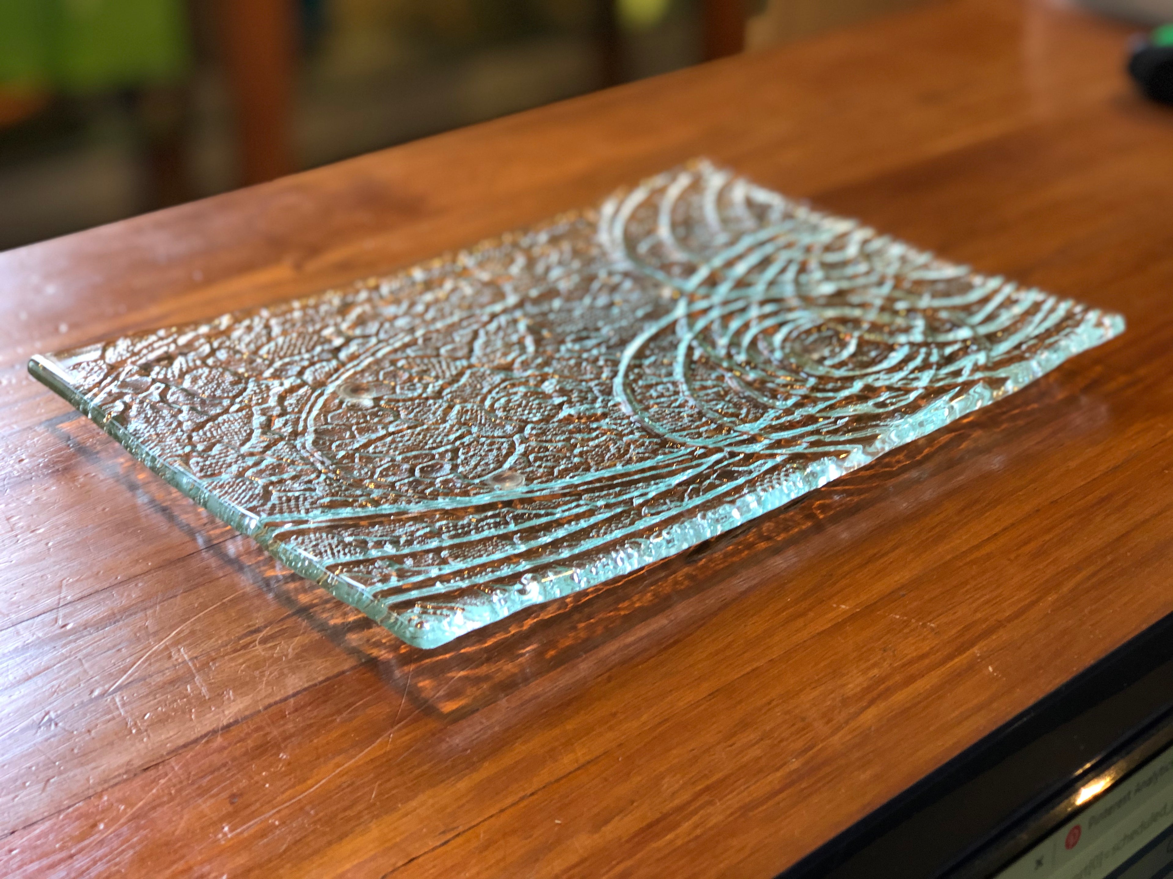 Clear Slumped Dish