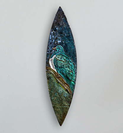 Wall Hanging - Large - Hand-painted Wood Pidgeon