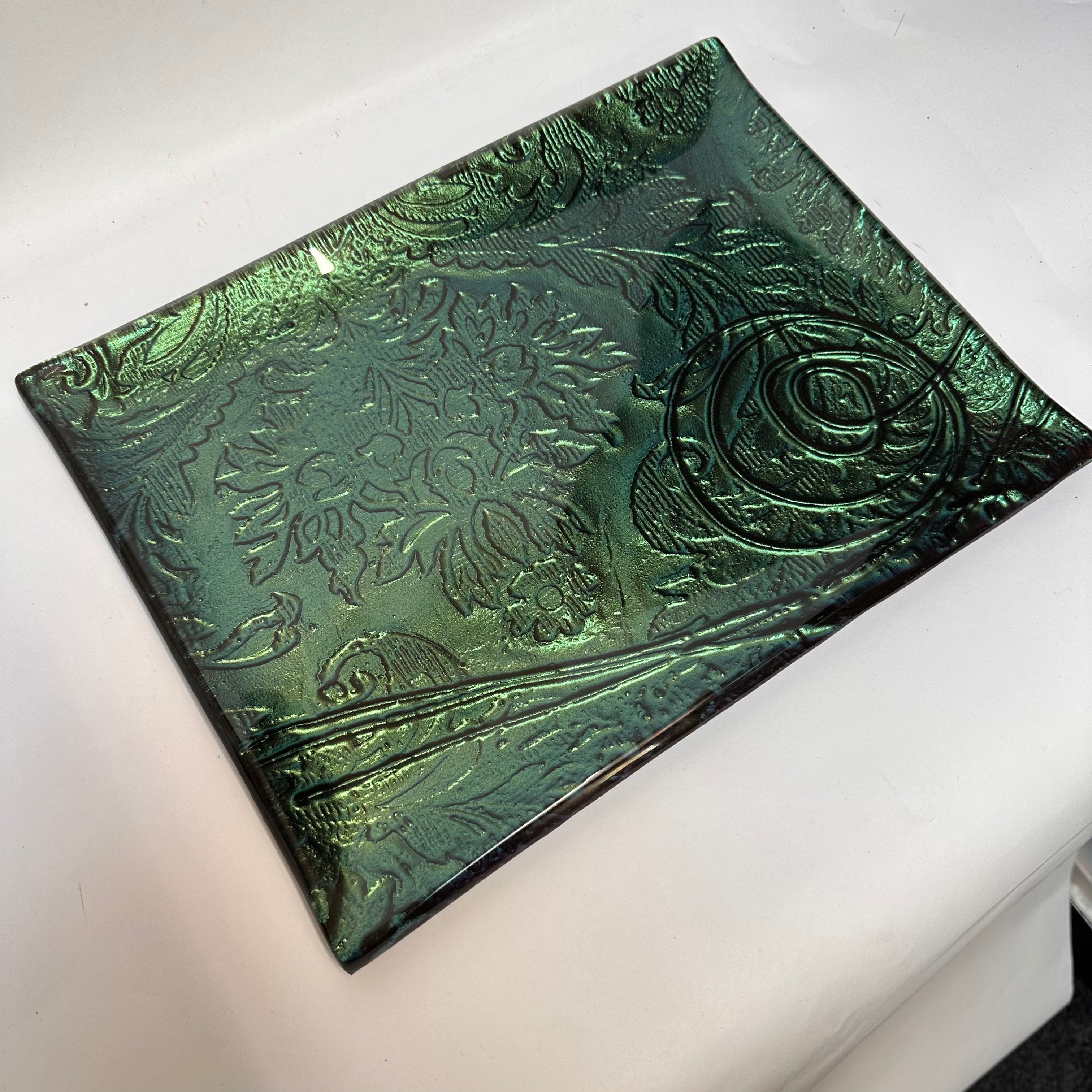 Kelly Green (green/blue) - Rectangular Platter