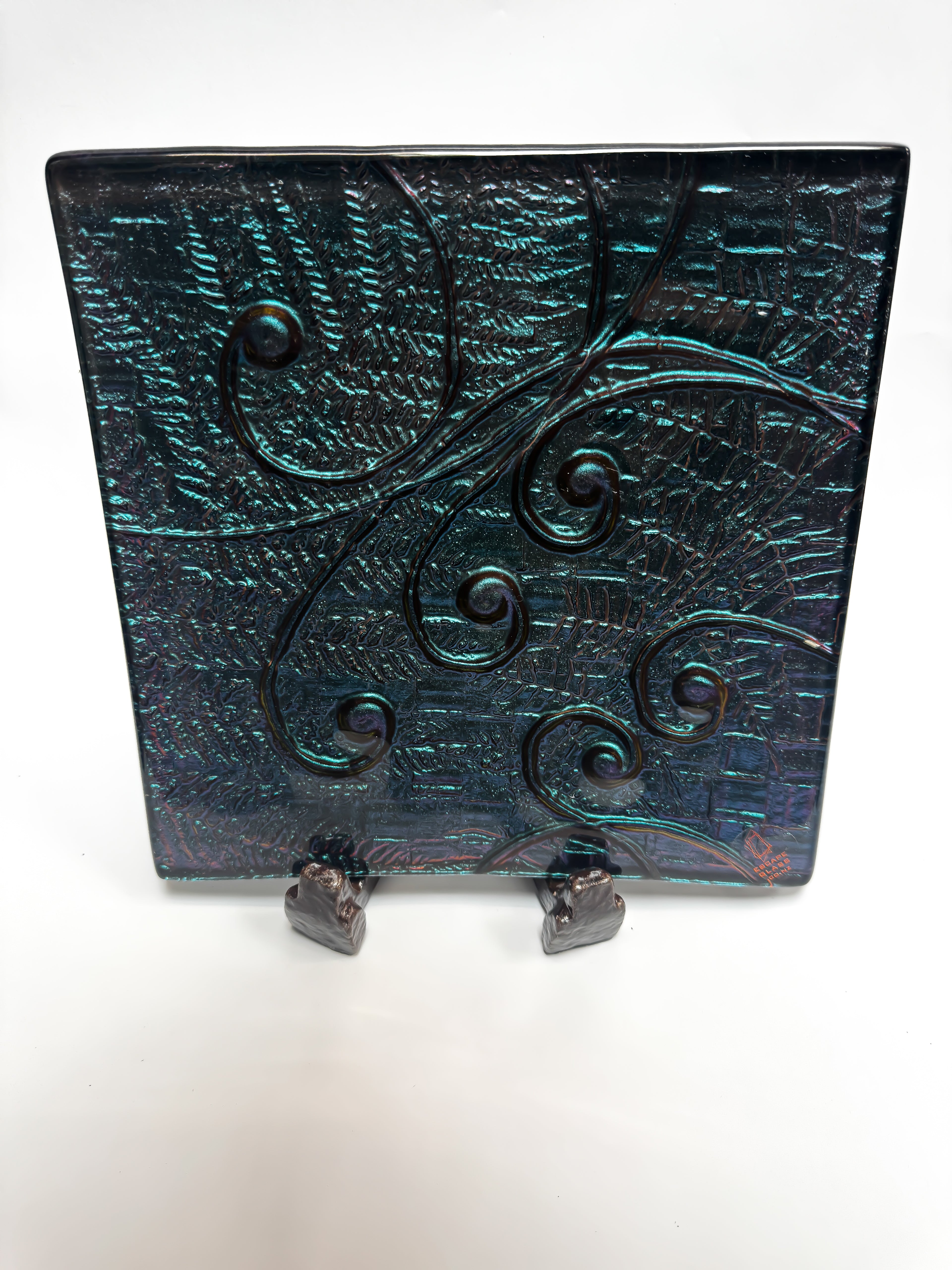 Koru, Fern & Flax - 25cm Square Platter