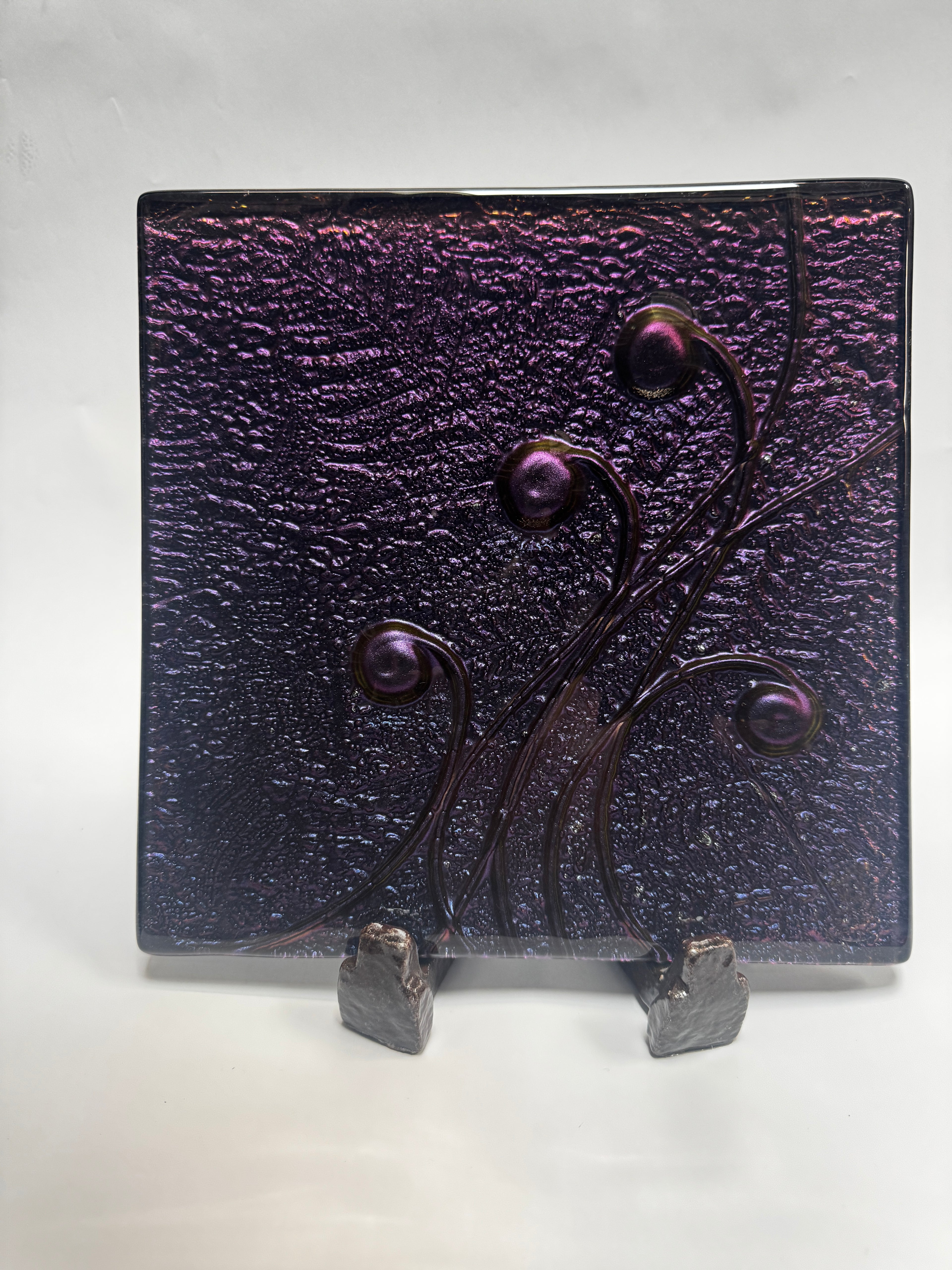 Koru, Fern & Flax - 25cm Square Platter