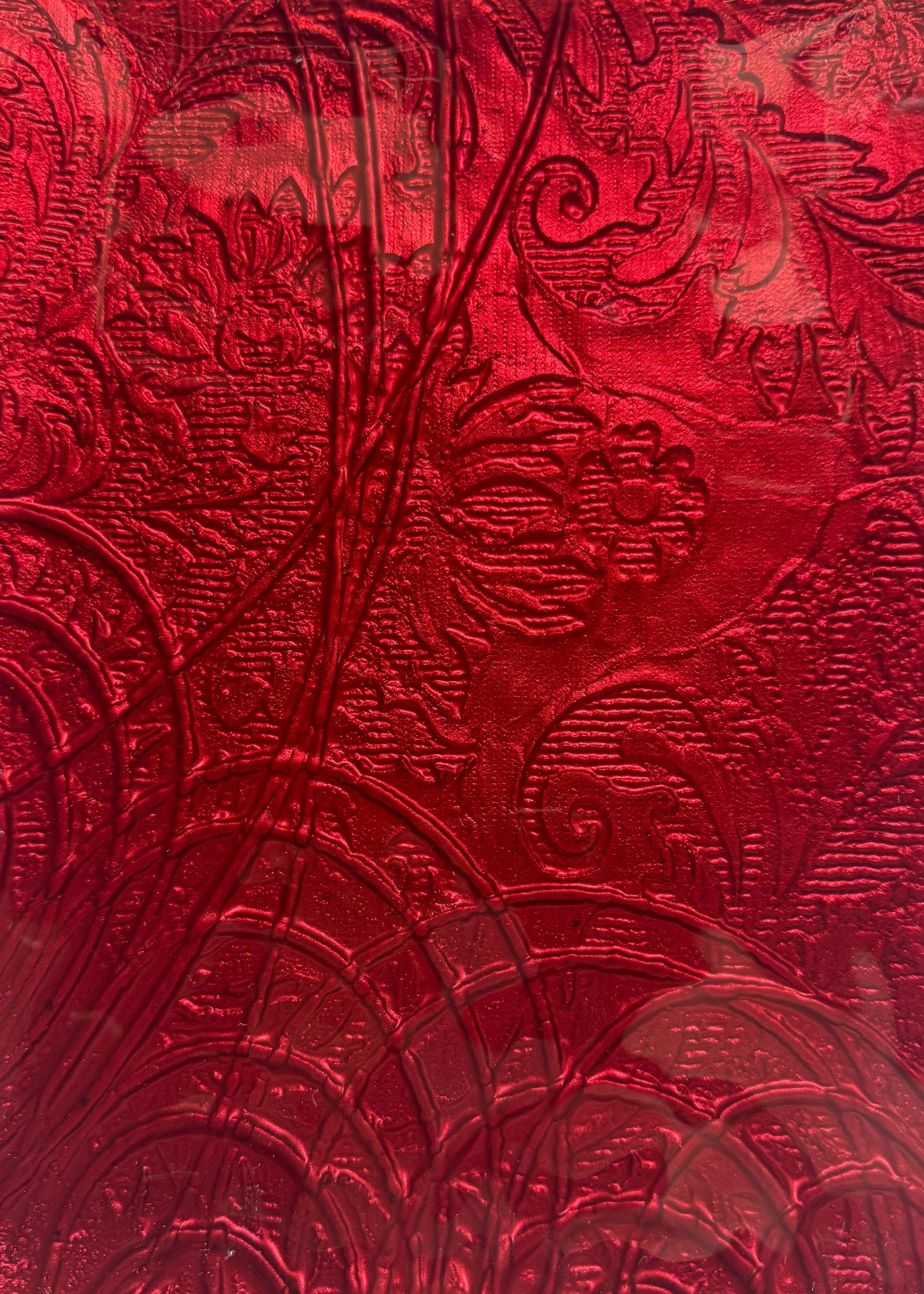 Small Hand Held Platter - Anaglypta