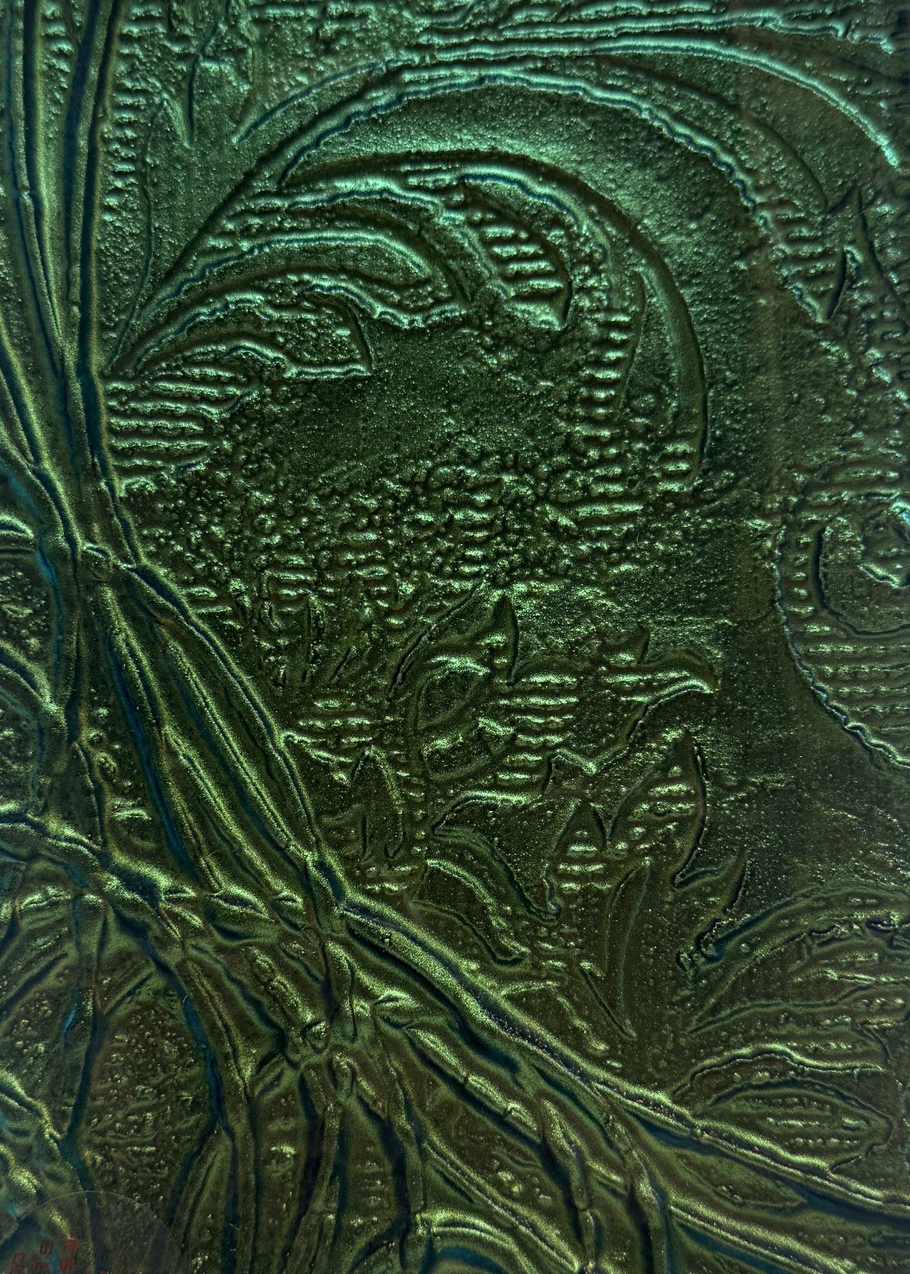 Small Hand Held Platter - Anaglypta