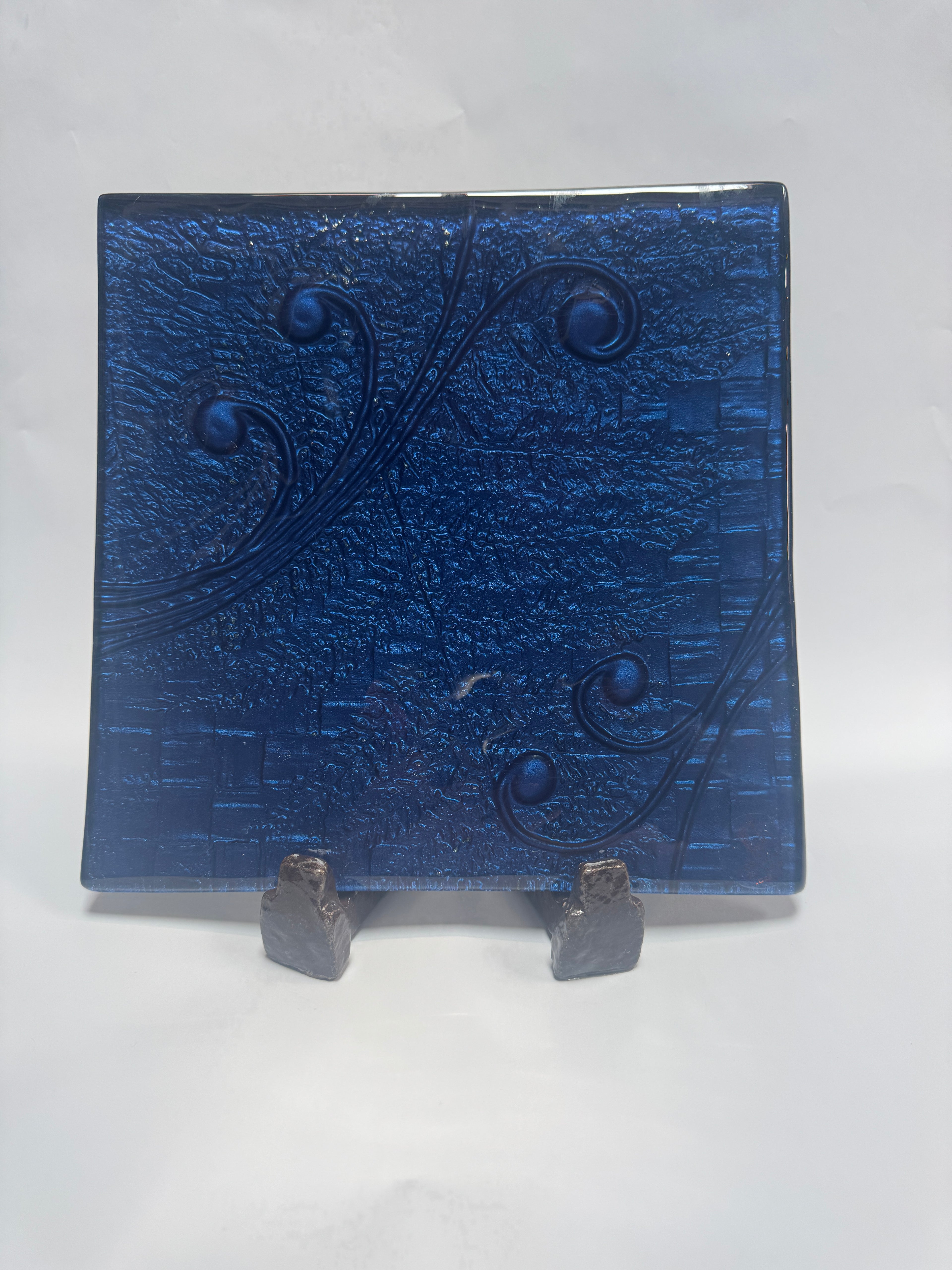 Koru, Fern & Flax - 25cm Square Platter