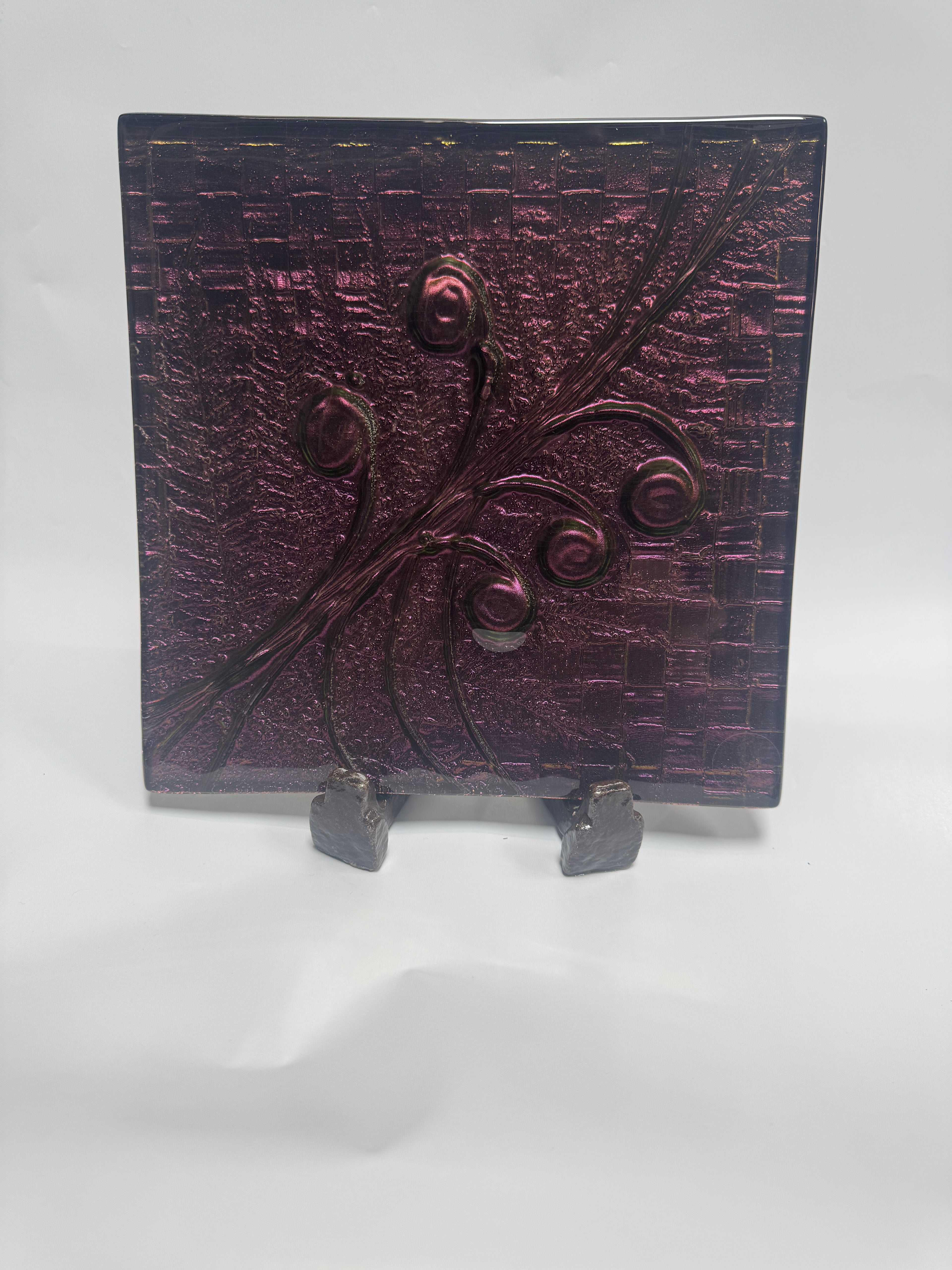 Koru, Fern & Flax - 25cm Square Platter