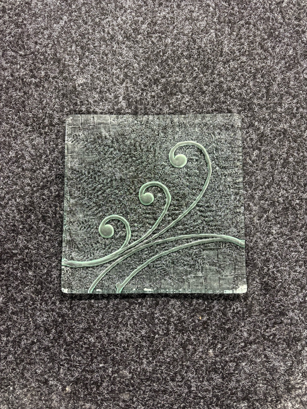 Garage Sale Clear Koru Fern 200sq Platter