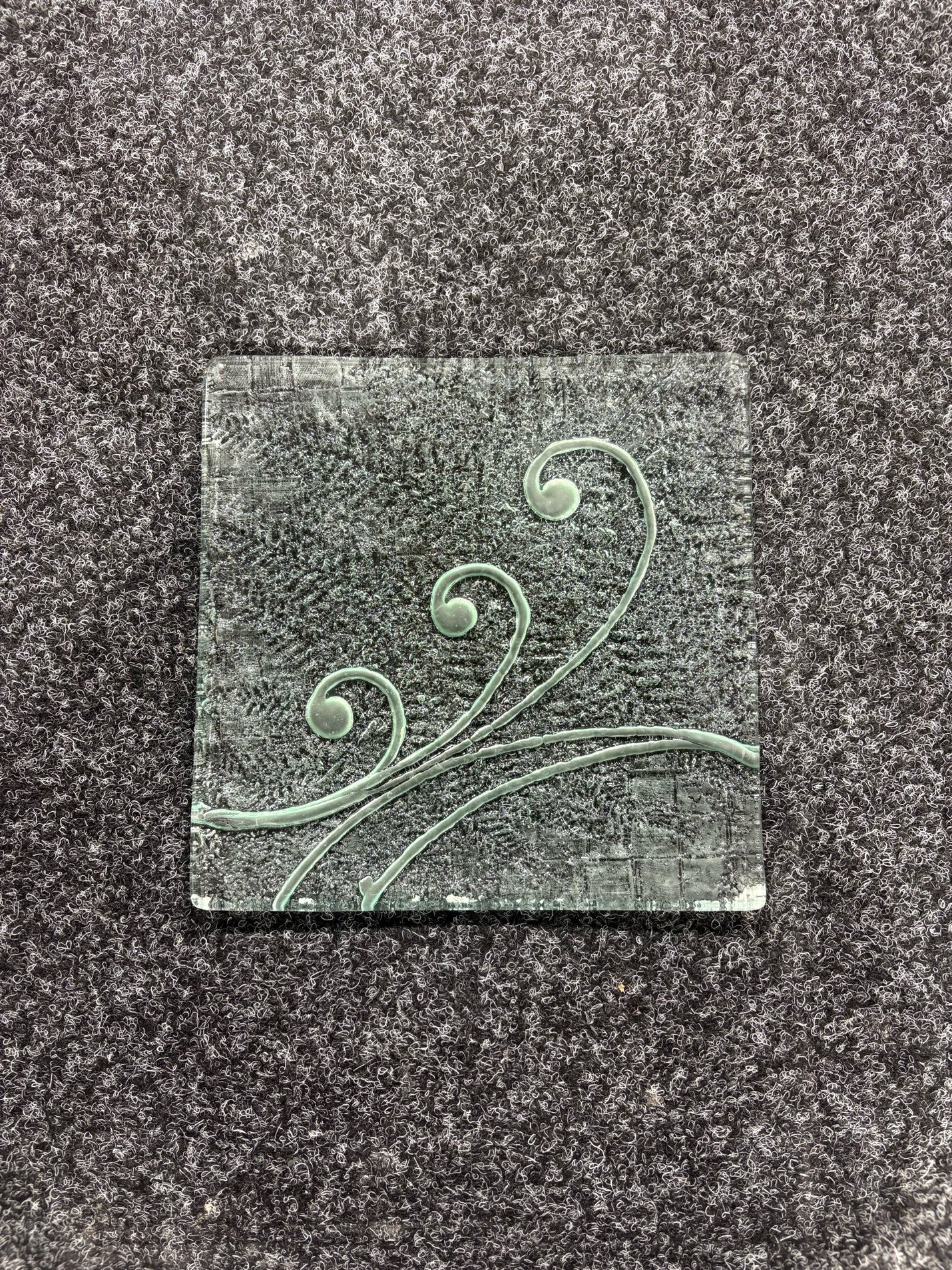 Garage Sale Clear Koru Fern 200sq Platter