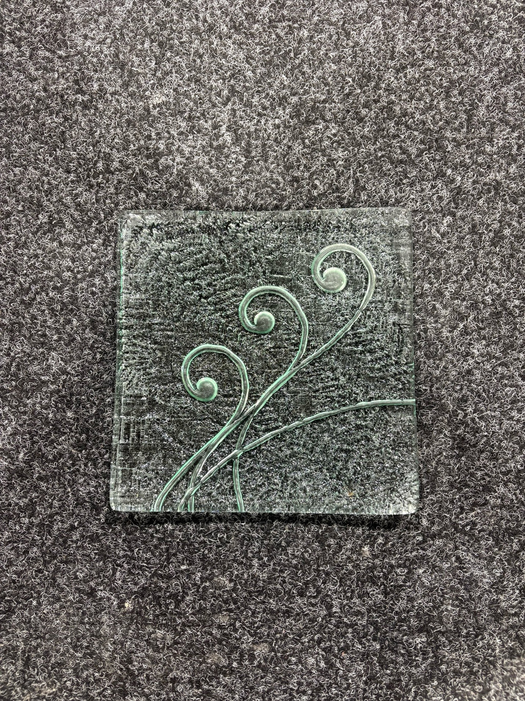 Garage Sale Clear Koru Fern 200sq Platter