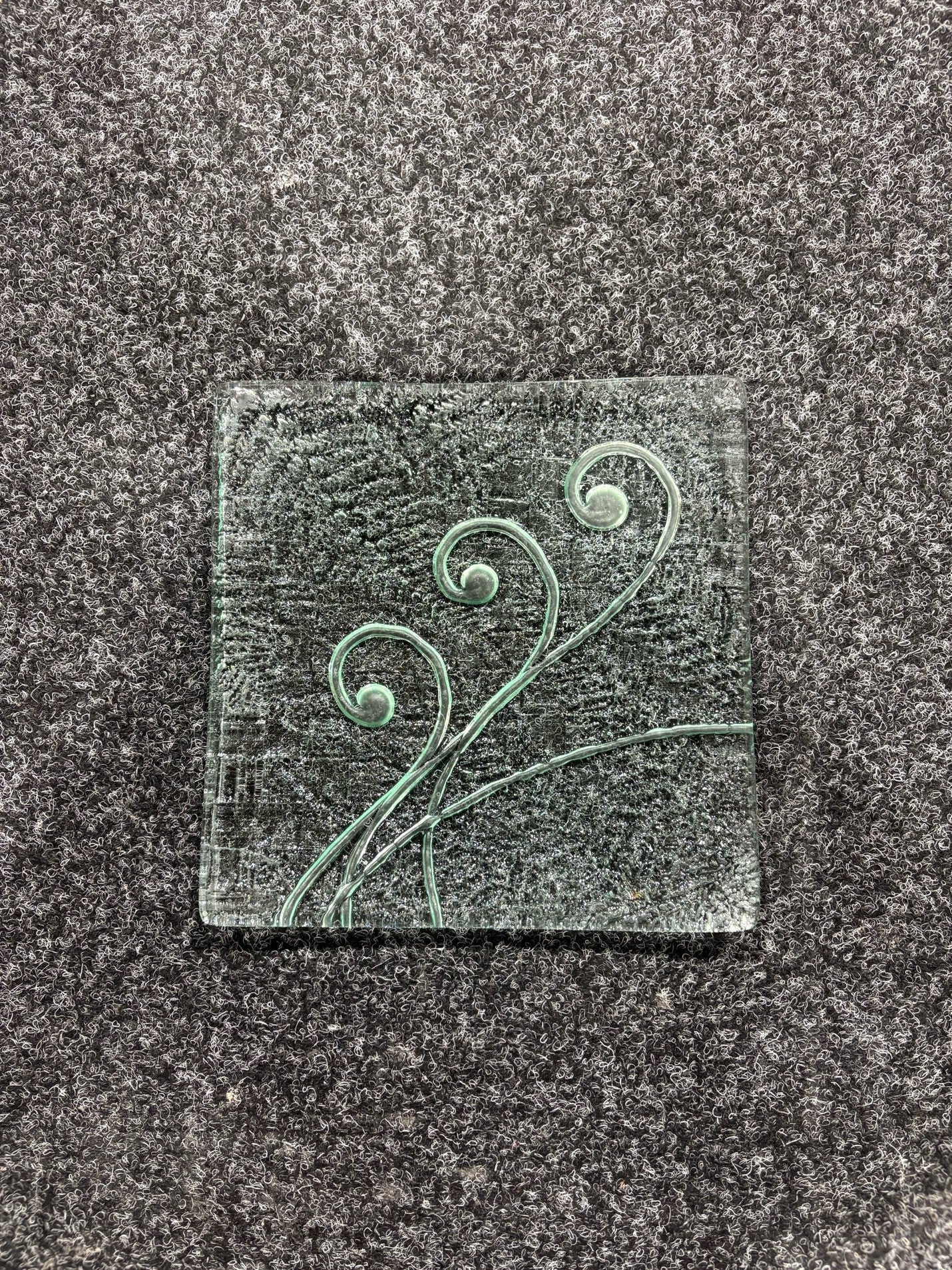 Garage Sale Clear Koru Fern 200sq Platter