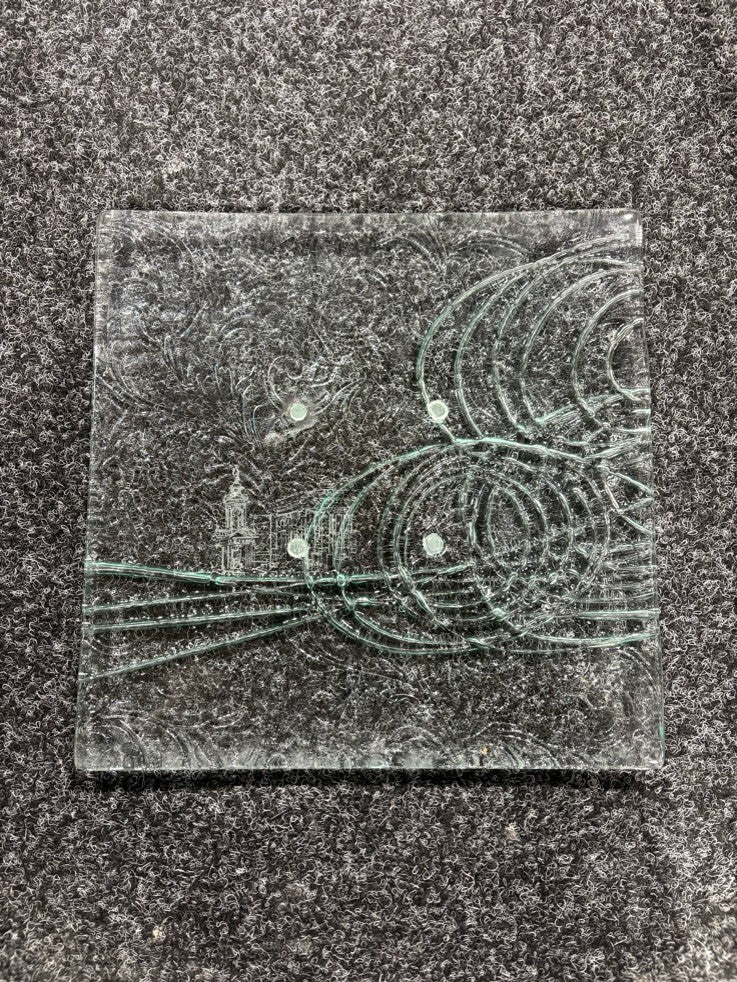 Garage Sale Clear Anaglypta 250sq Square Platter
