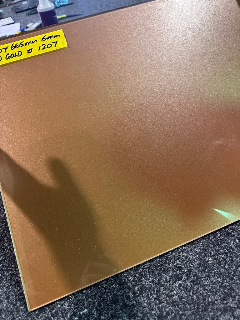 Copper Metallic Flat Glass - 46cm x 66.5cm #1207