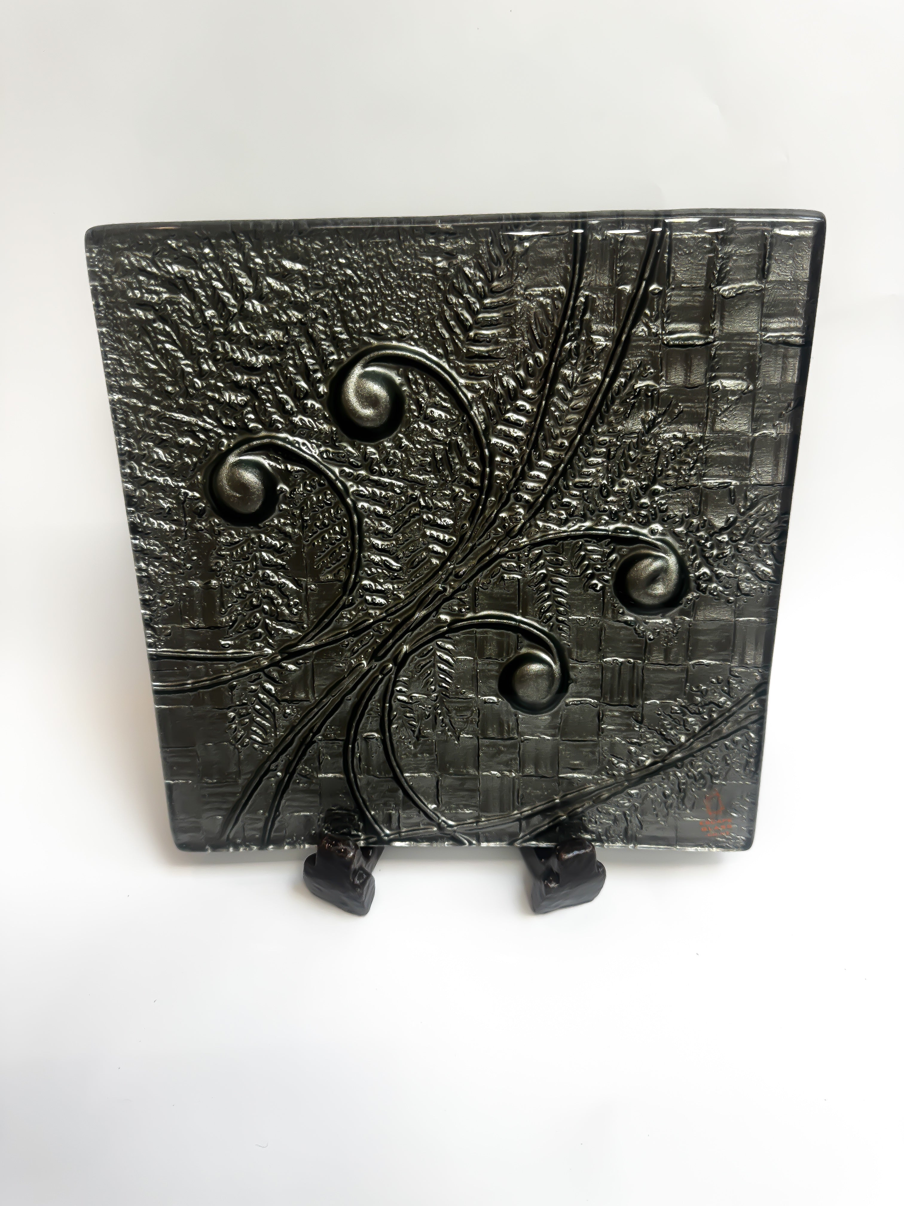 Koru, Fern & Flax - 25cm Square Platter