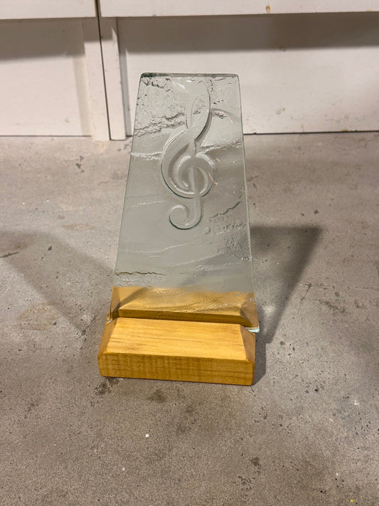 Clear Musical Note Trophy - Sale