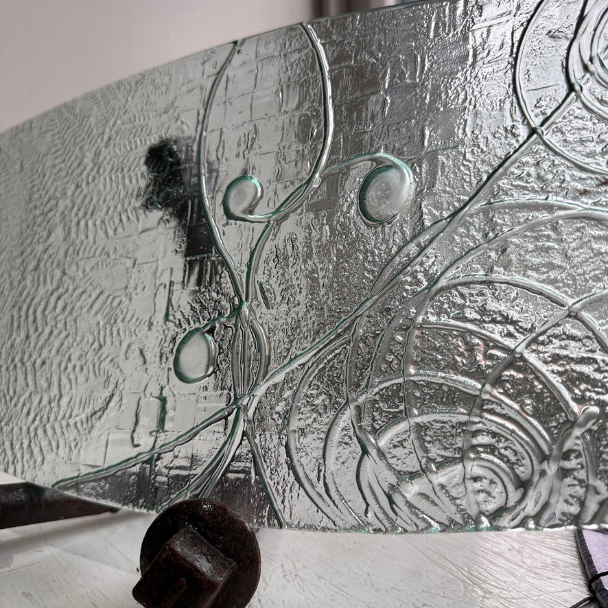 Large Clear Waka Platter - Rope Handles