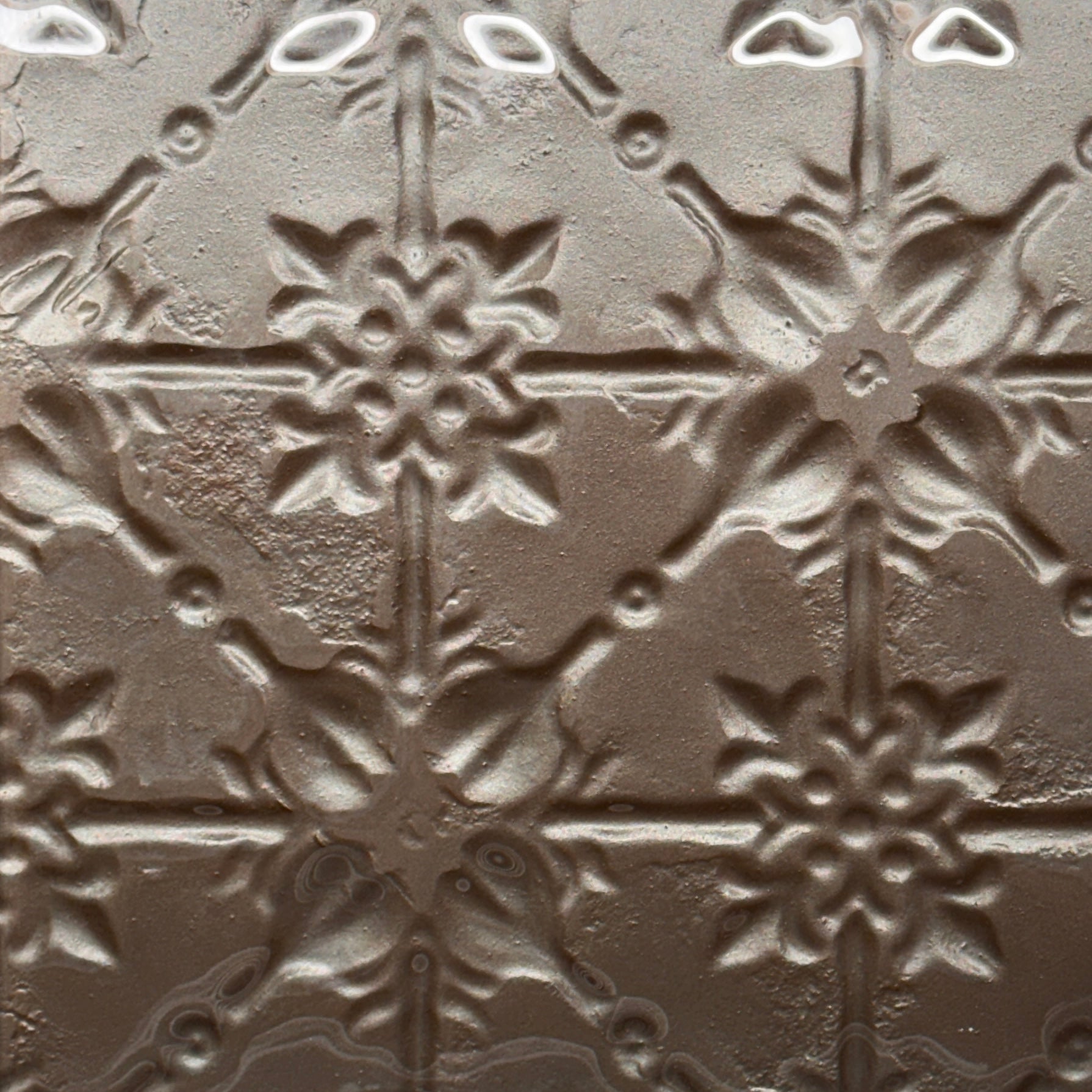 Pressed Tin A - Original - Glass Sample