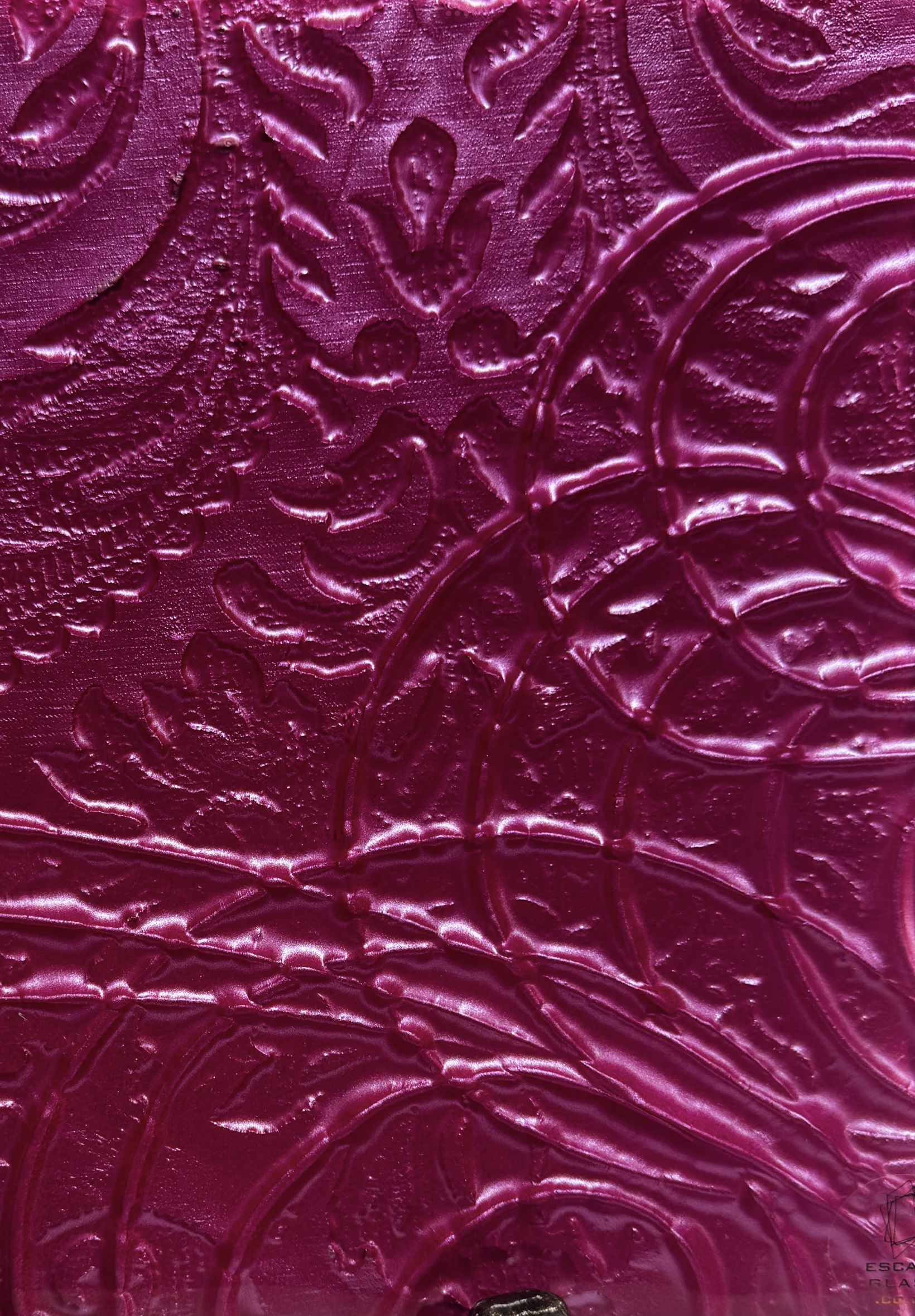 Small Hand Held Platter - Anaglypta