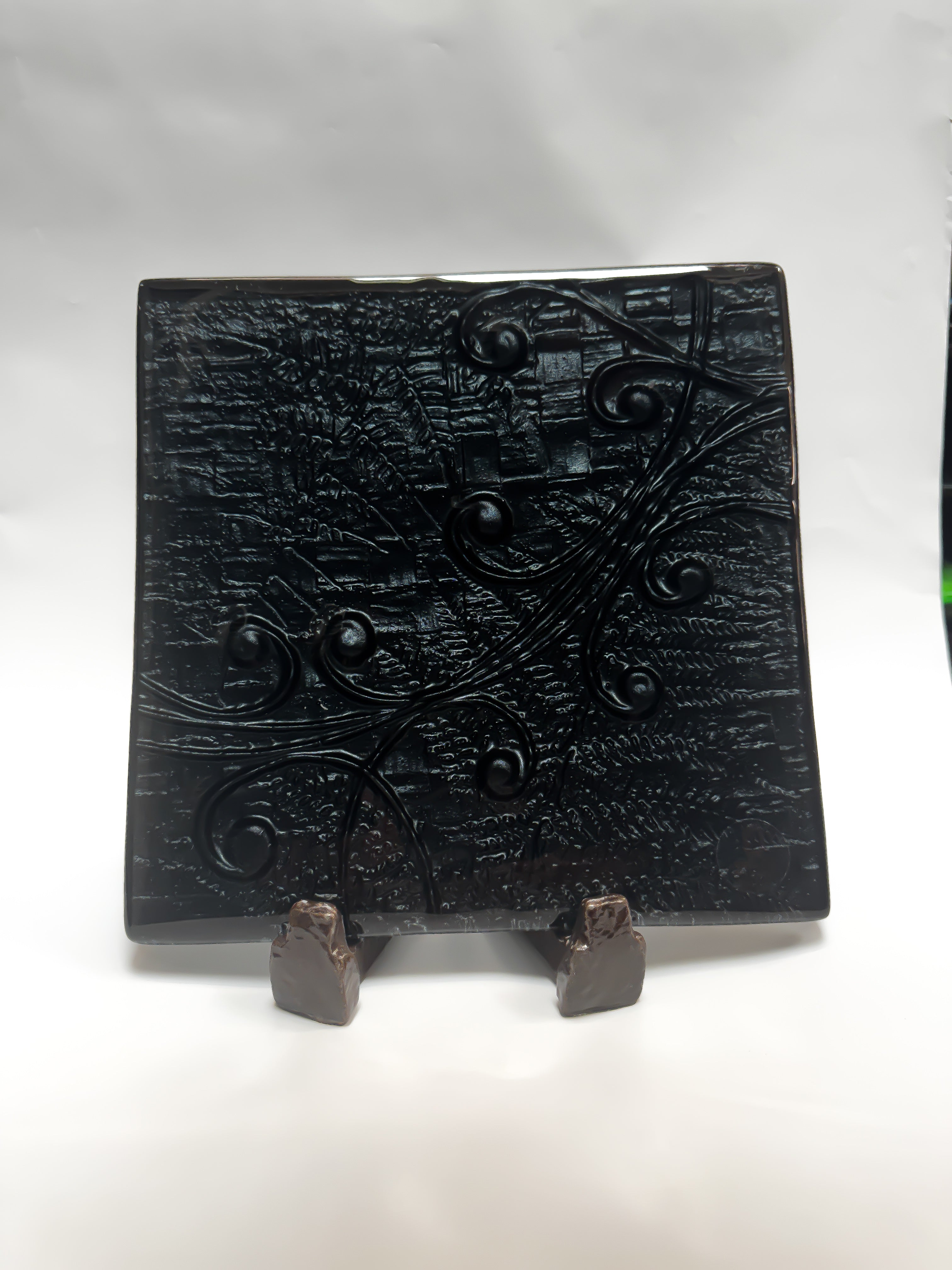 Koru, Fern & Flax - 25cm Square Platter