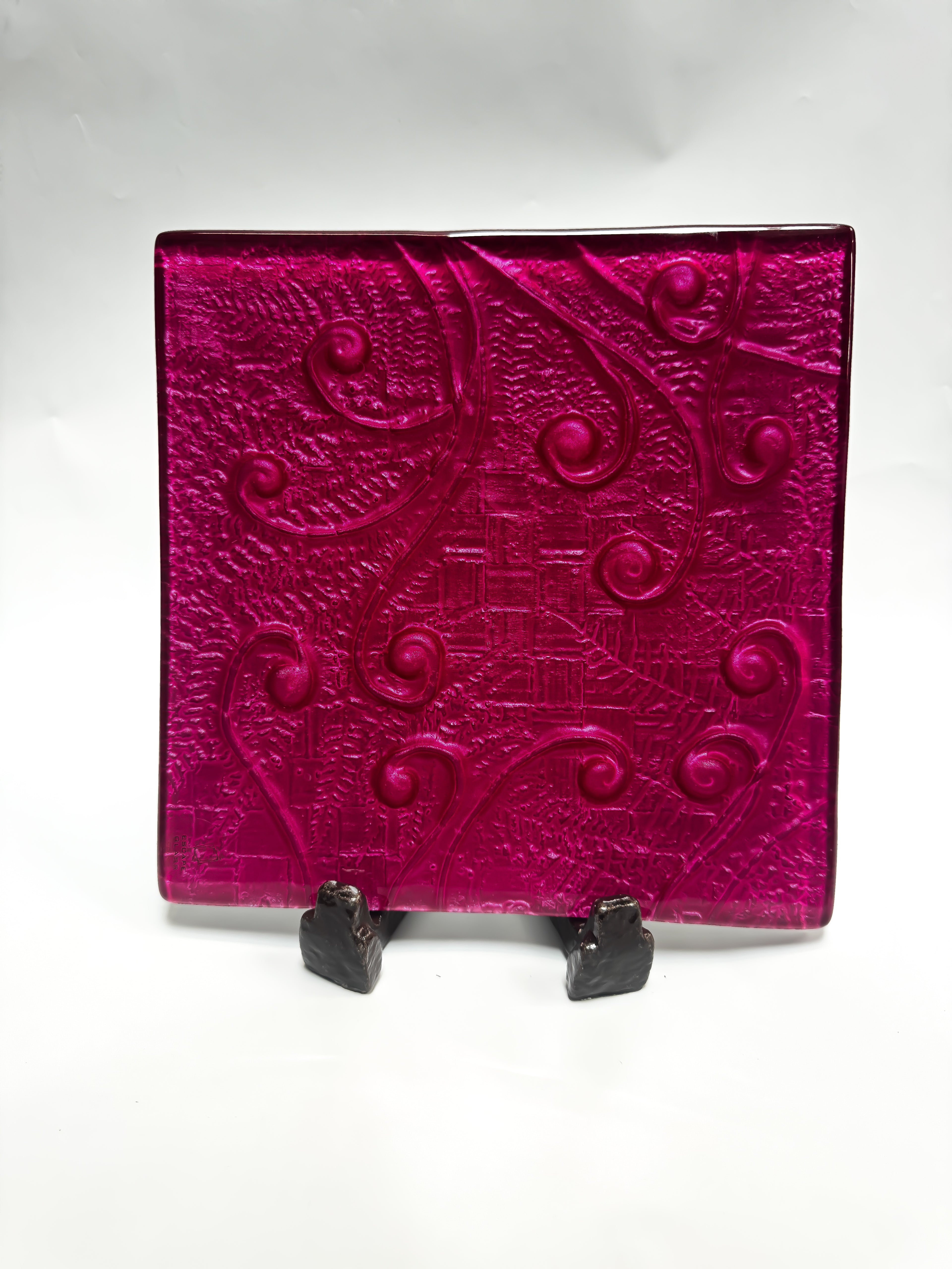 Koru, Fern & Flax - 25cm Square Platter