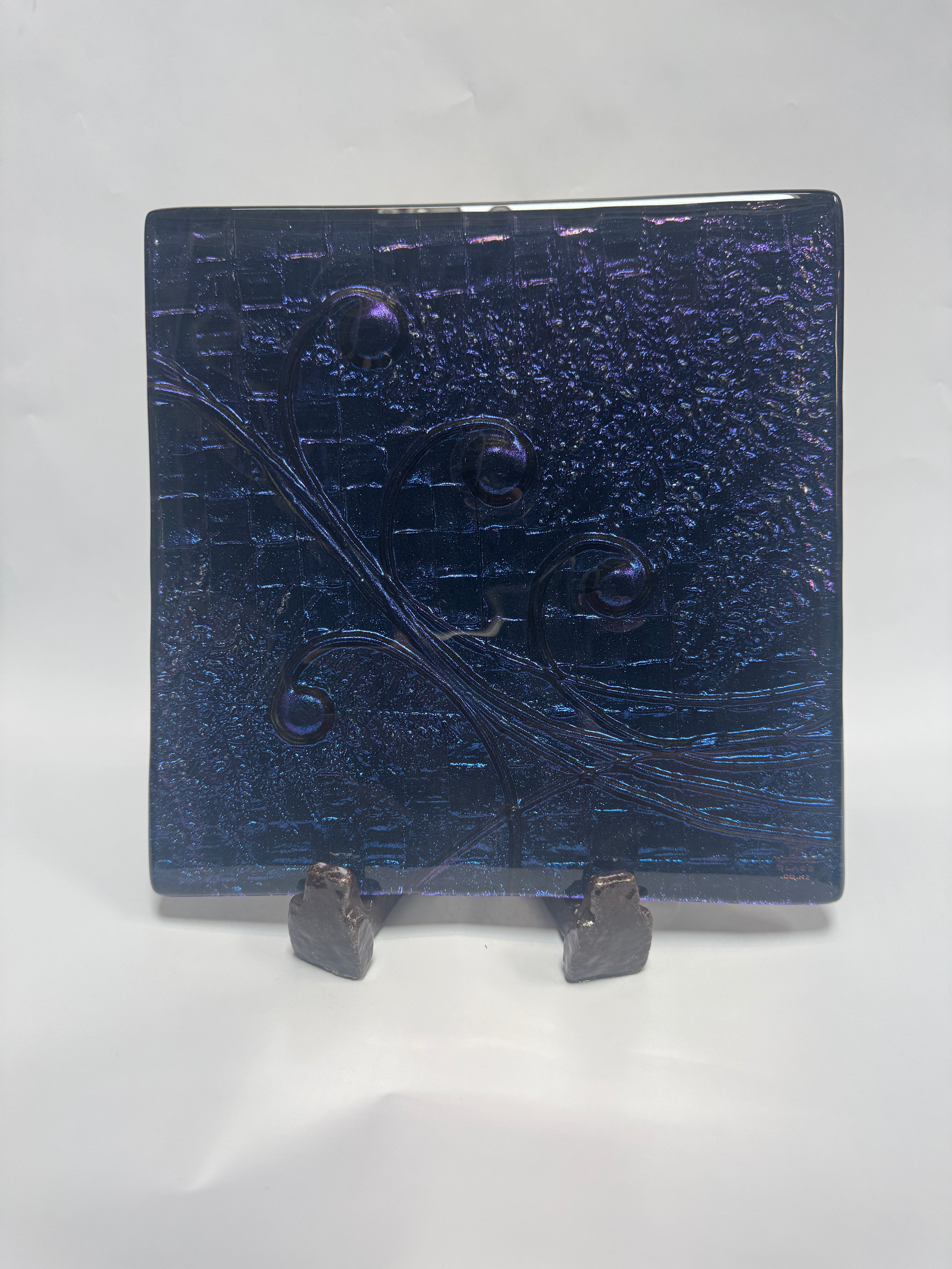 Koru, Fern & Flax - 25cm Square Platter