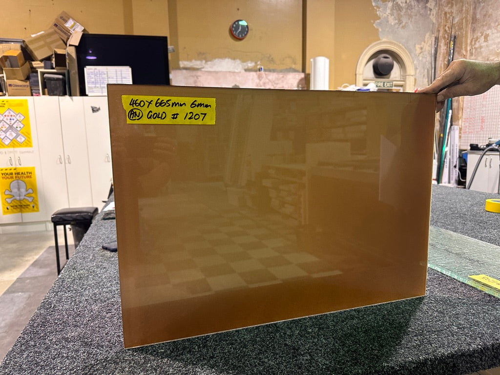 Copper Metallic Flat Glass - 46cm x 66.5cm #1207