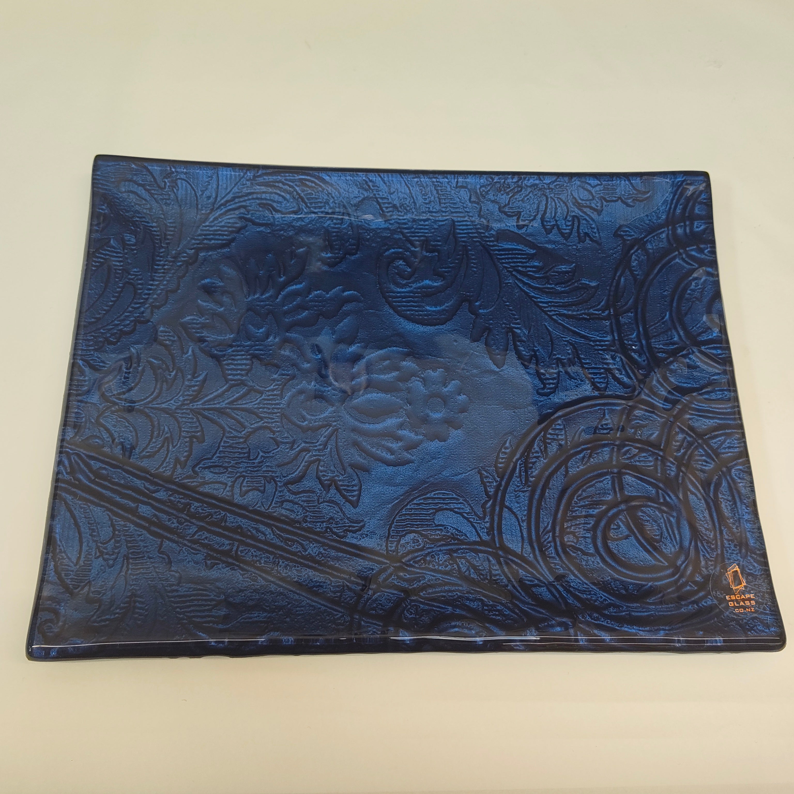 Rectangular Platter - Anaglypta Swirl