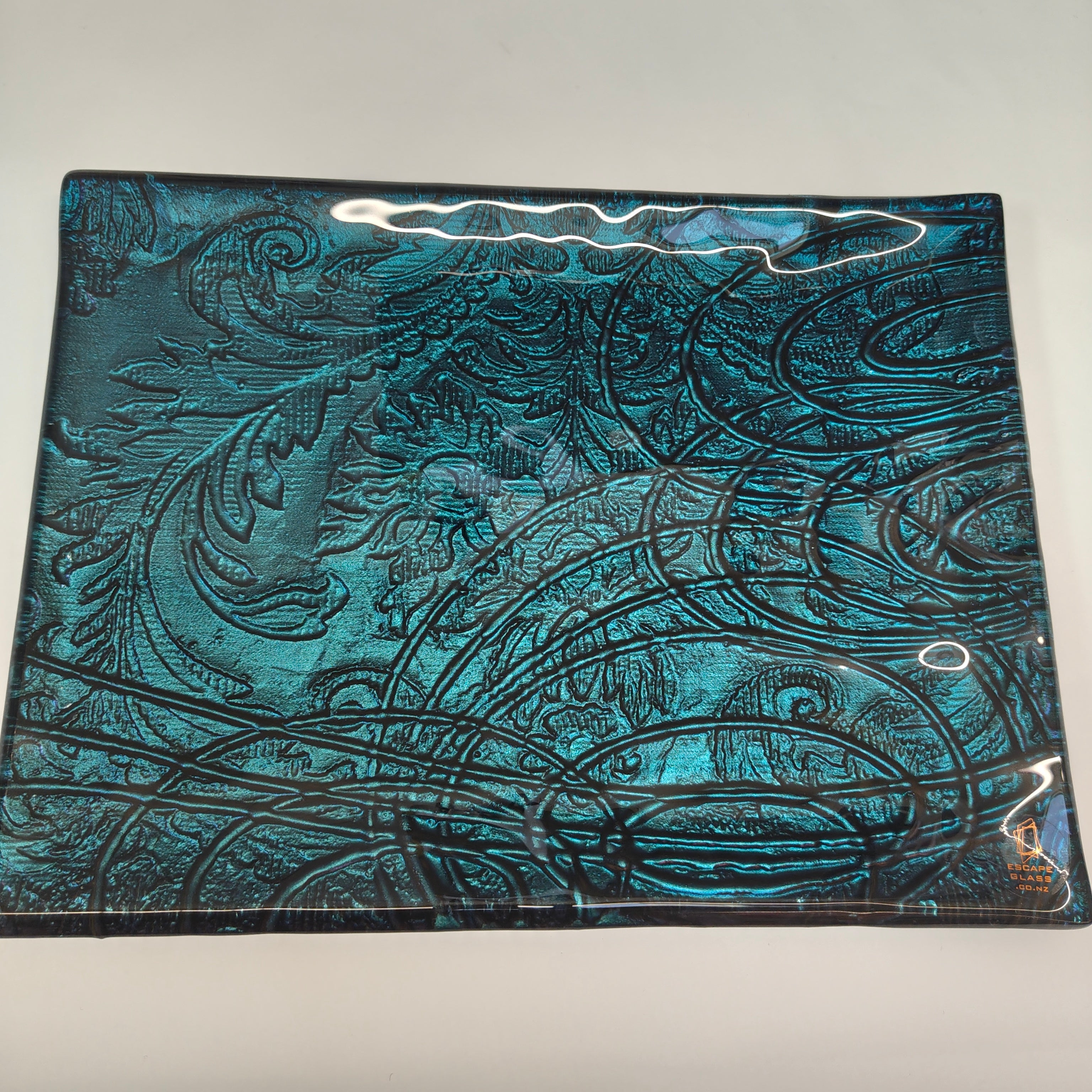 Rectangular Platter - Anaglypta Swirl