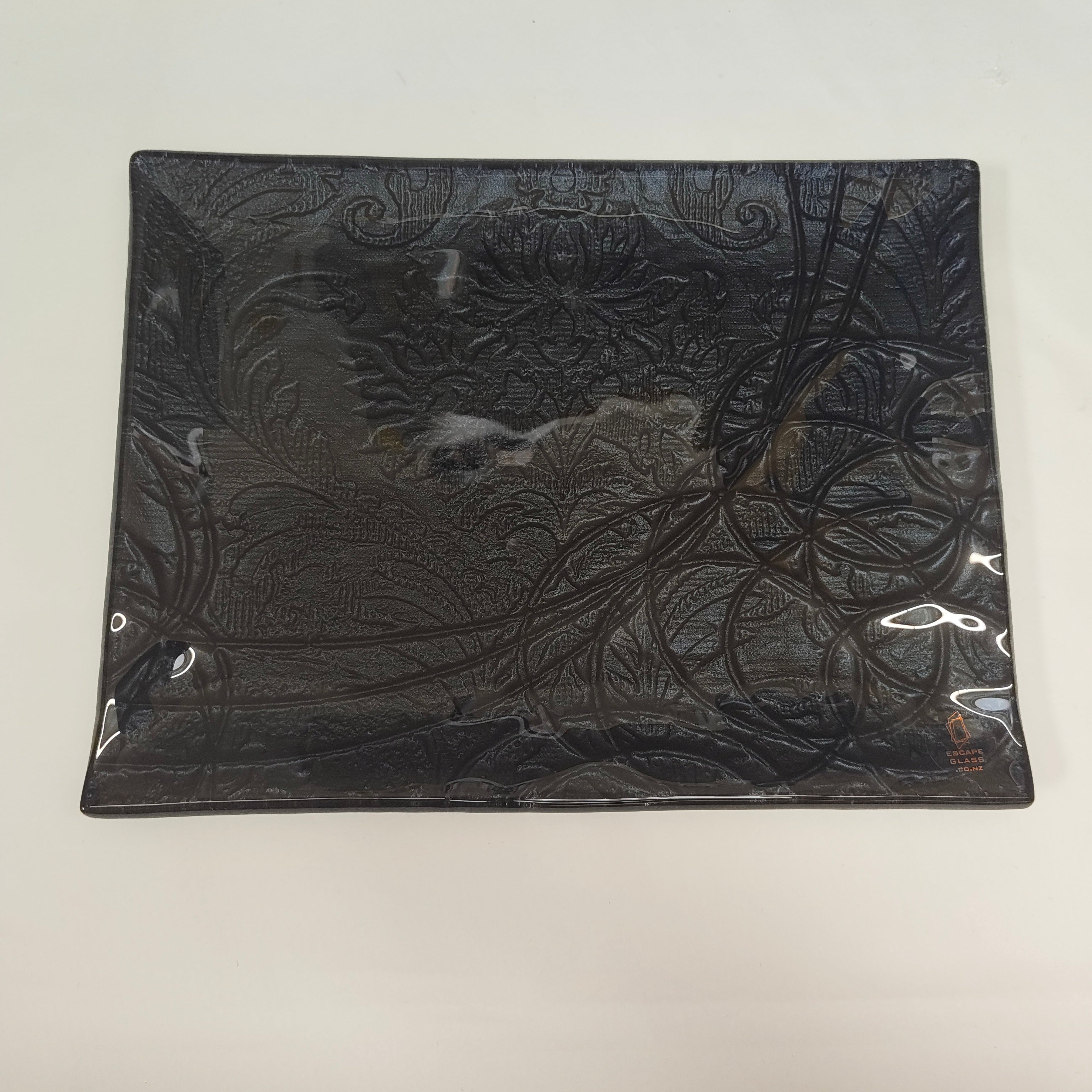 Rectangular Platter - Anaglypta Swirl