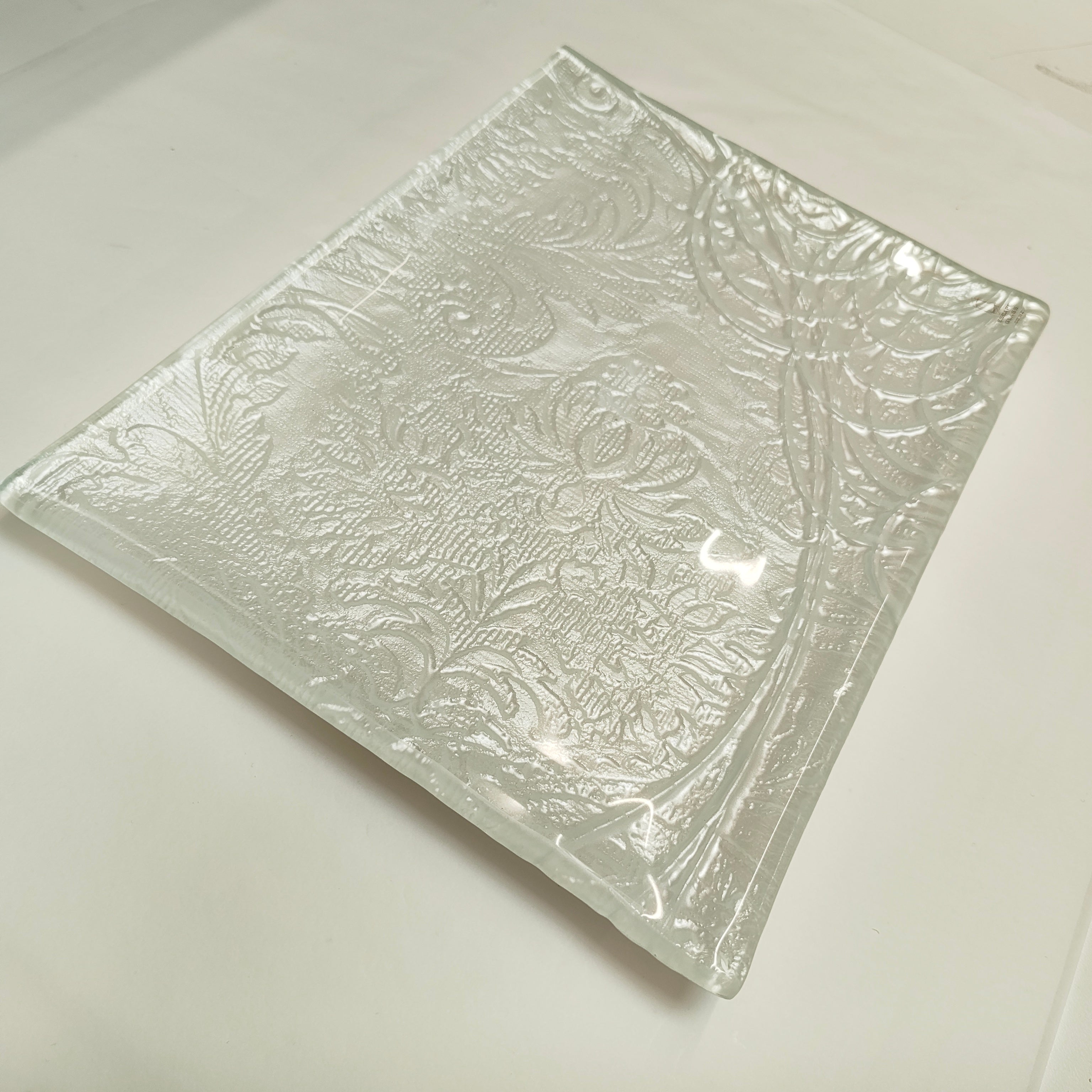 Rectangular Platter - Anaglypta Swirl
