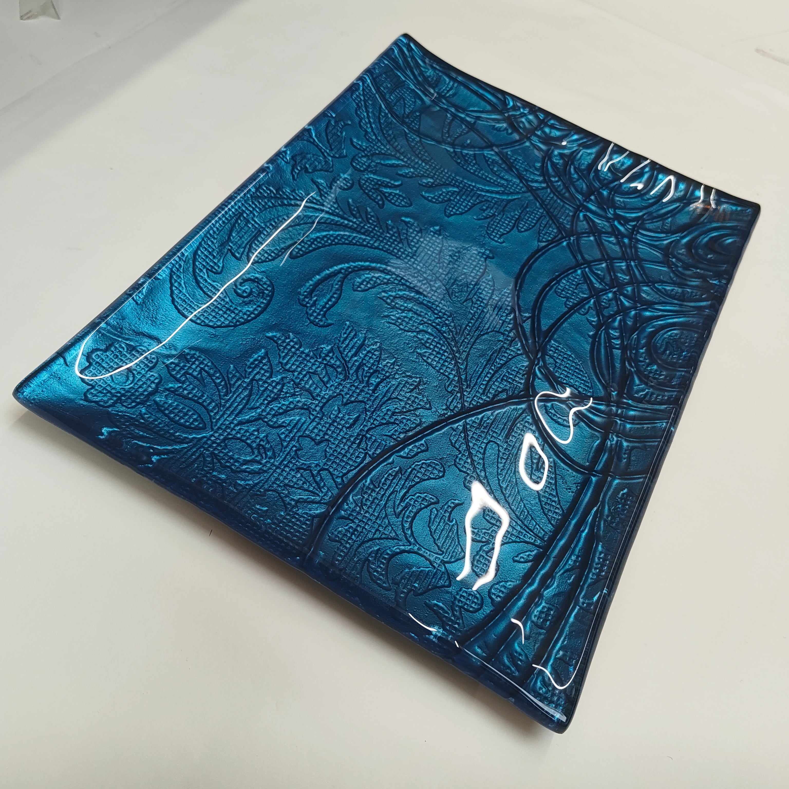Rectangular Platter - Anaglypta Swirl