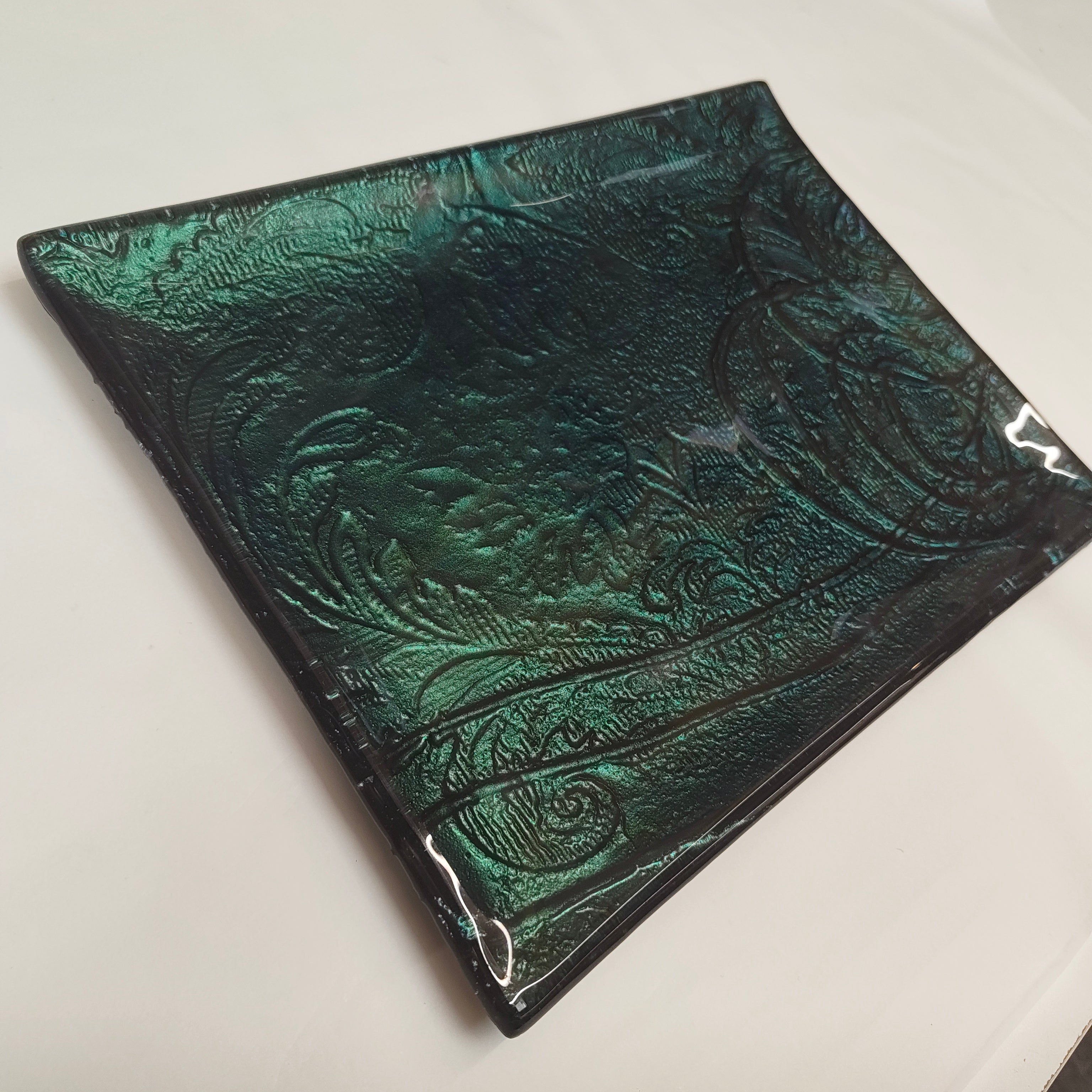 Rectangular Platter - Anaglypta Swirl