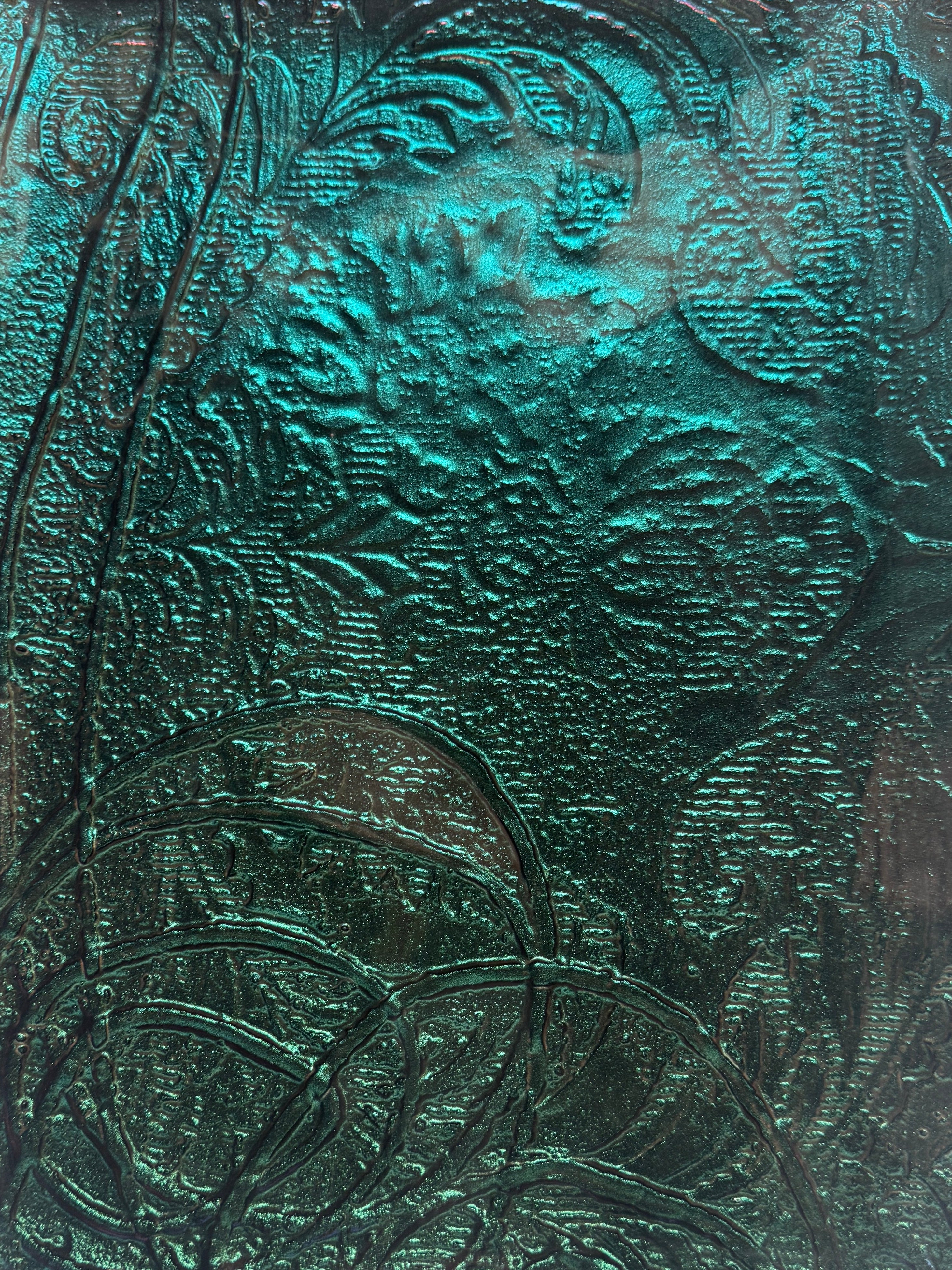 Small Hand Held Platter - Anaglypta