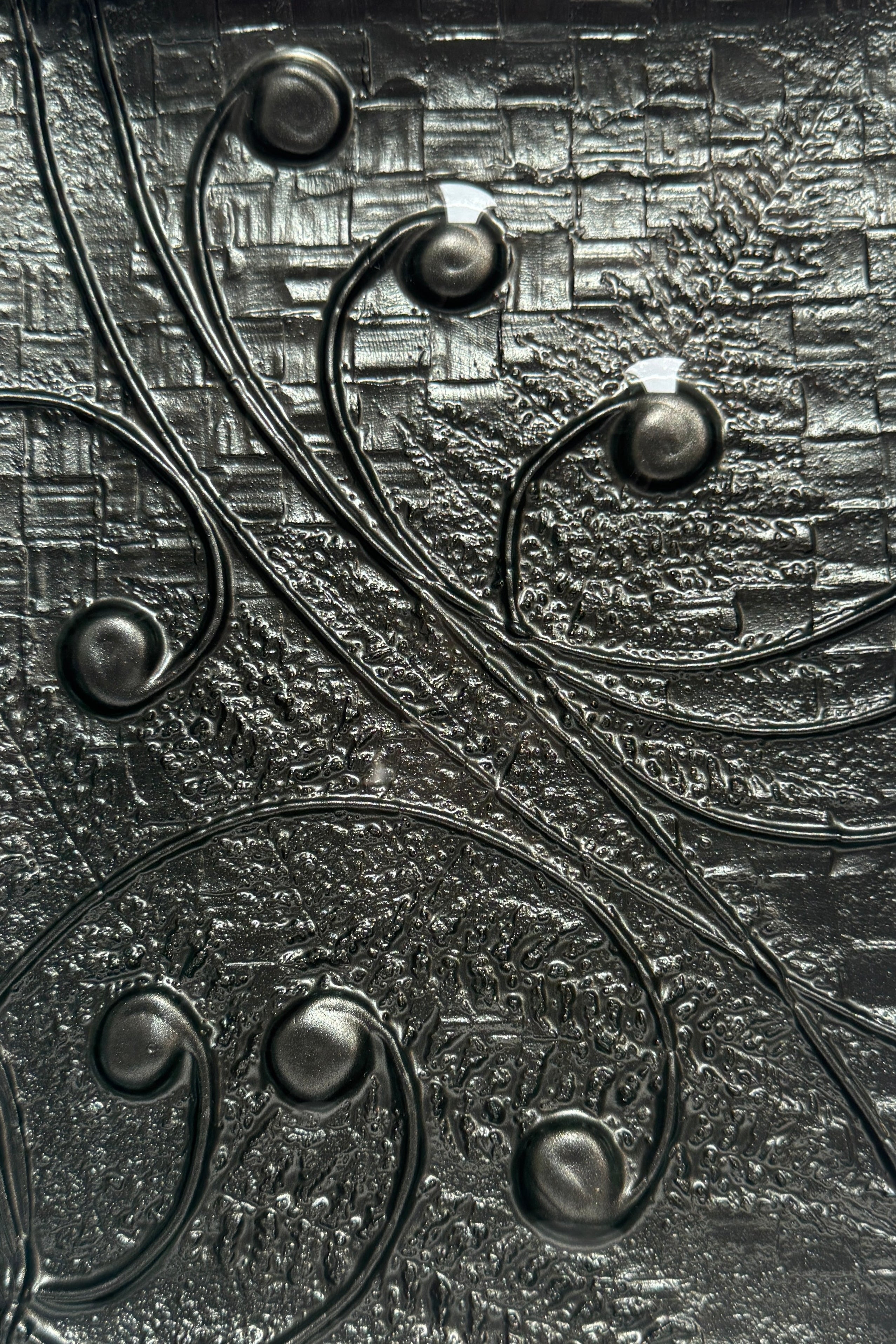 Small Hand Held Platter - Koru, Flax & Fern