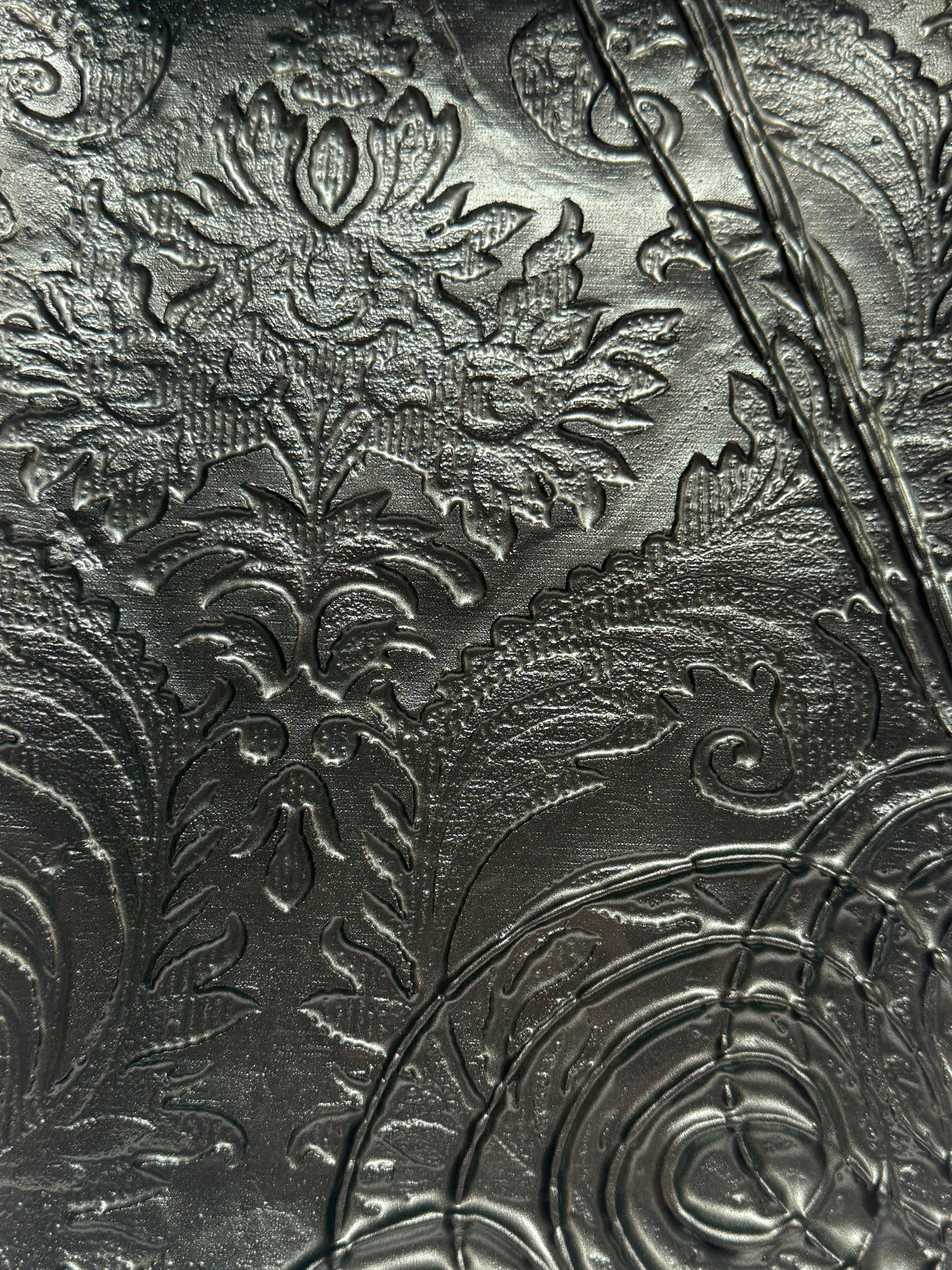 Small Hand Held Platter - Anaglypta