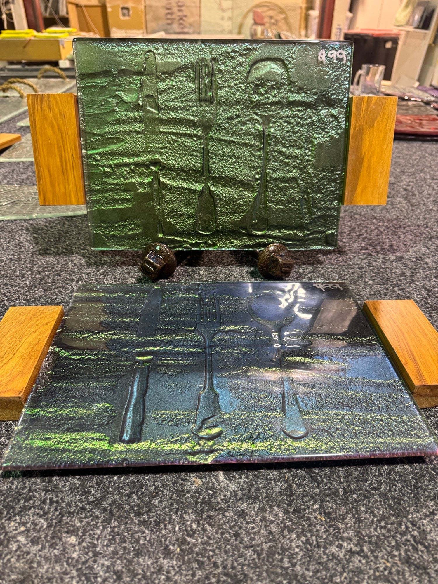 Wooden Handle Platter