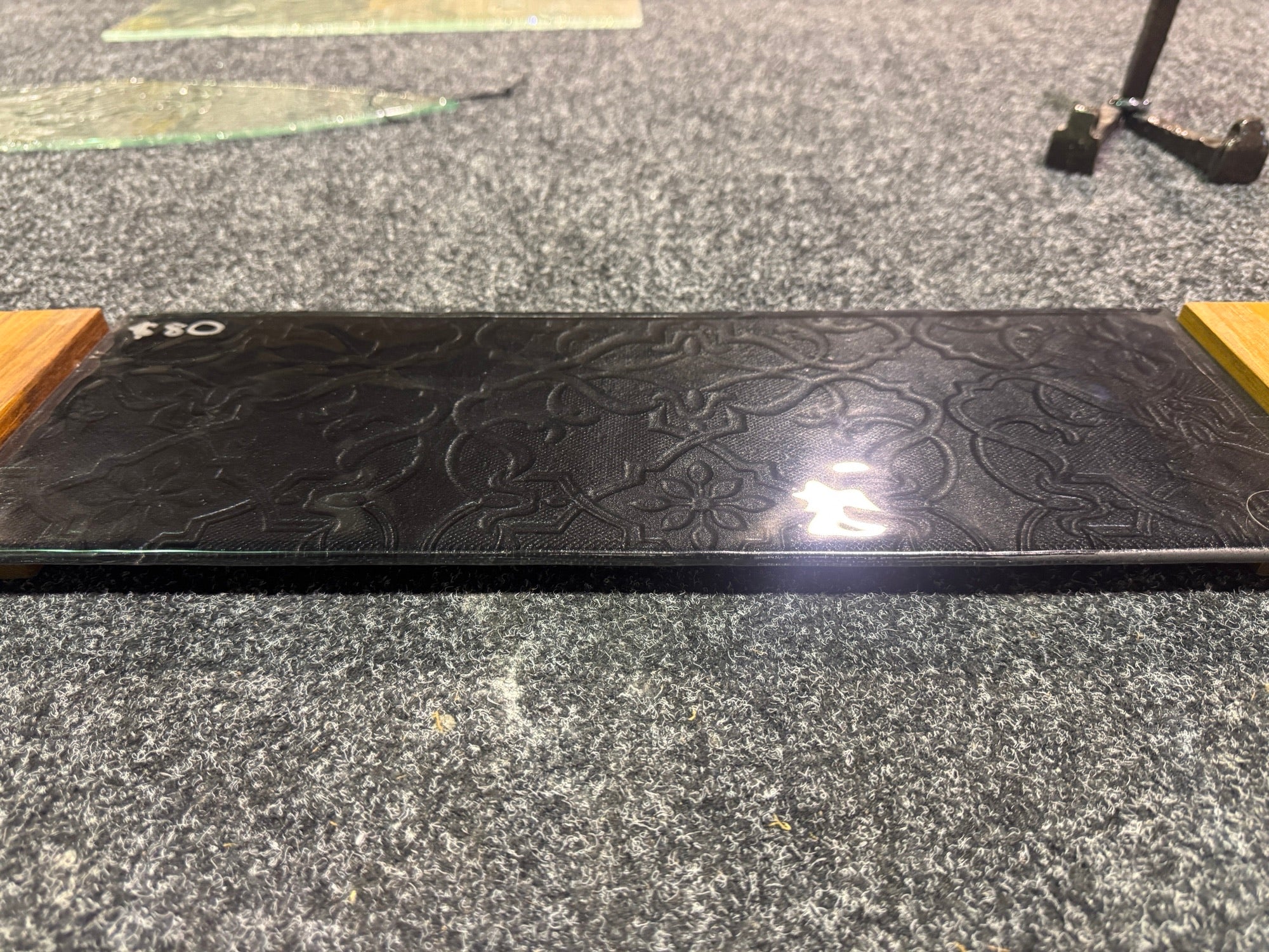 Wooden Handle Platter - Black