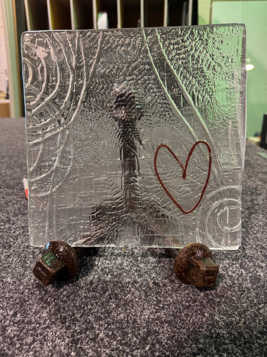 Copper Heart Platter