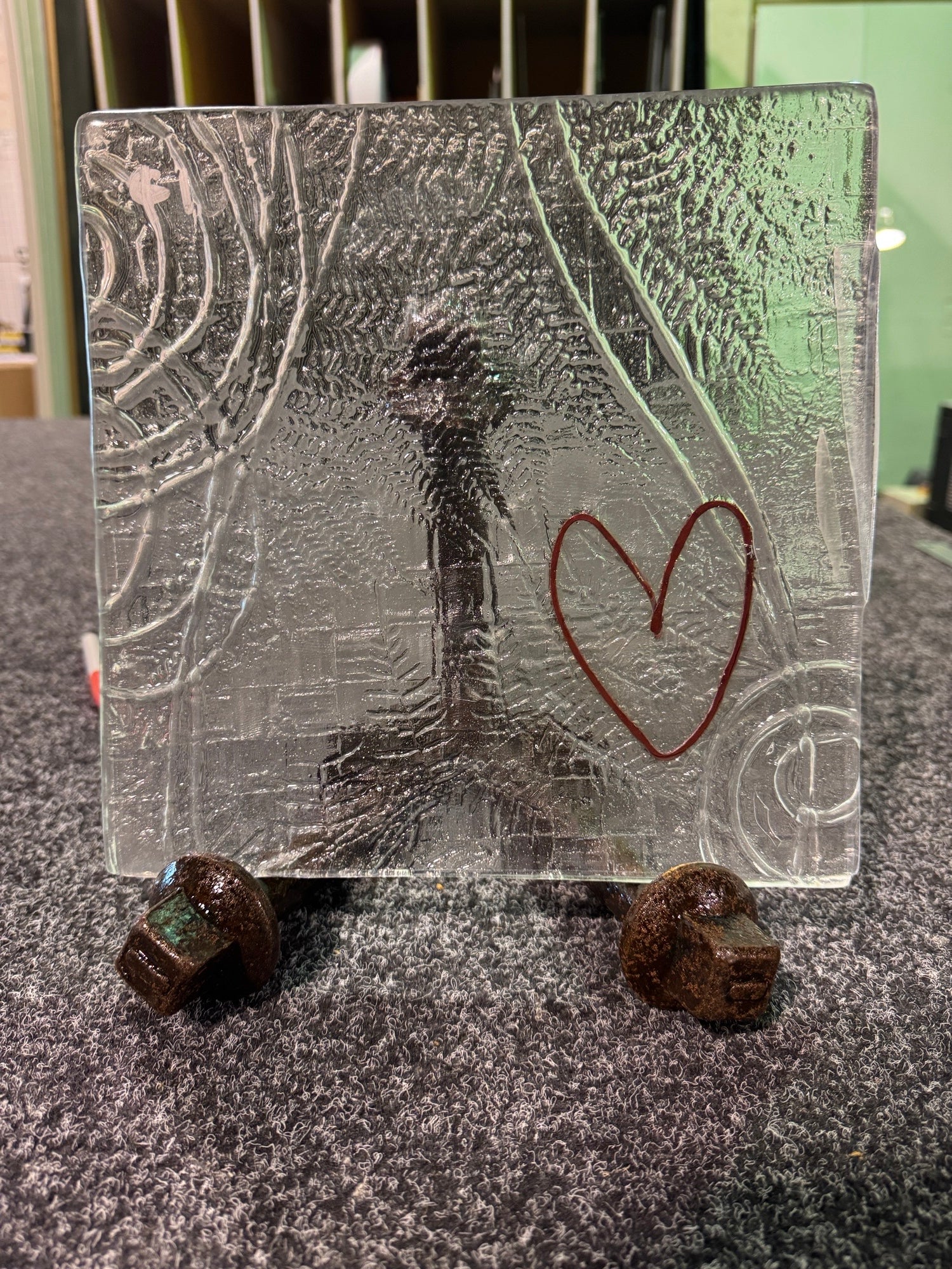 Copper Heart Platter