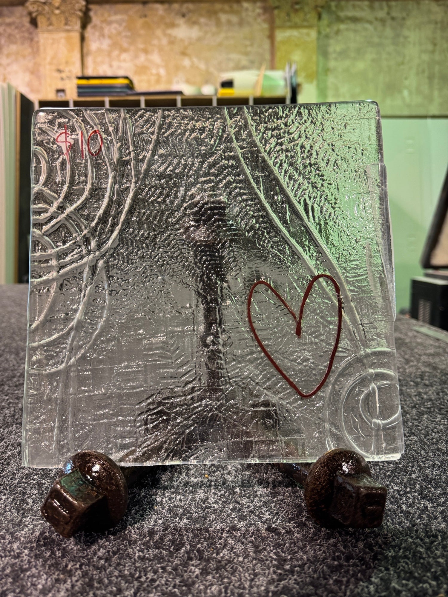 Copper Heart Platter