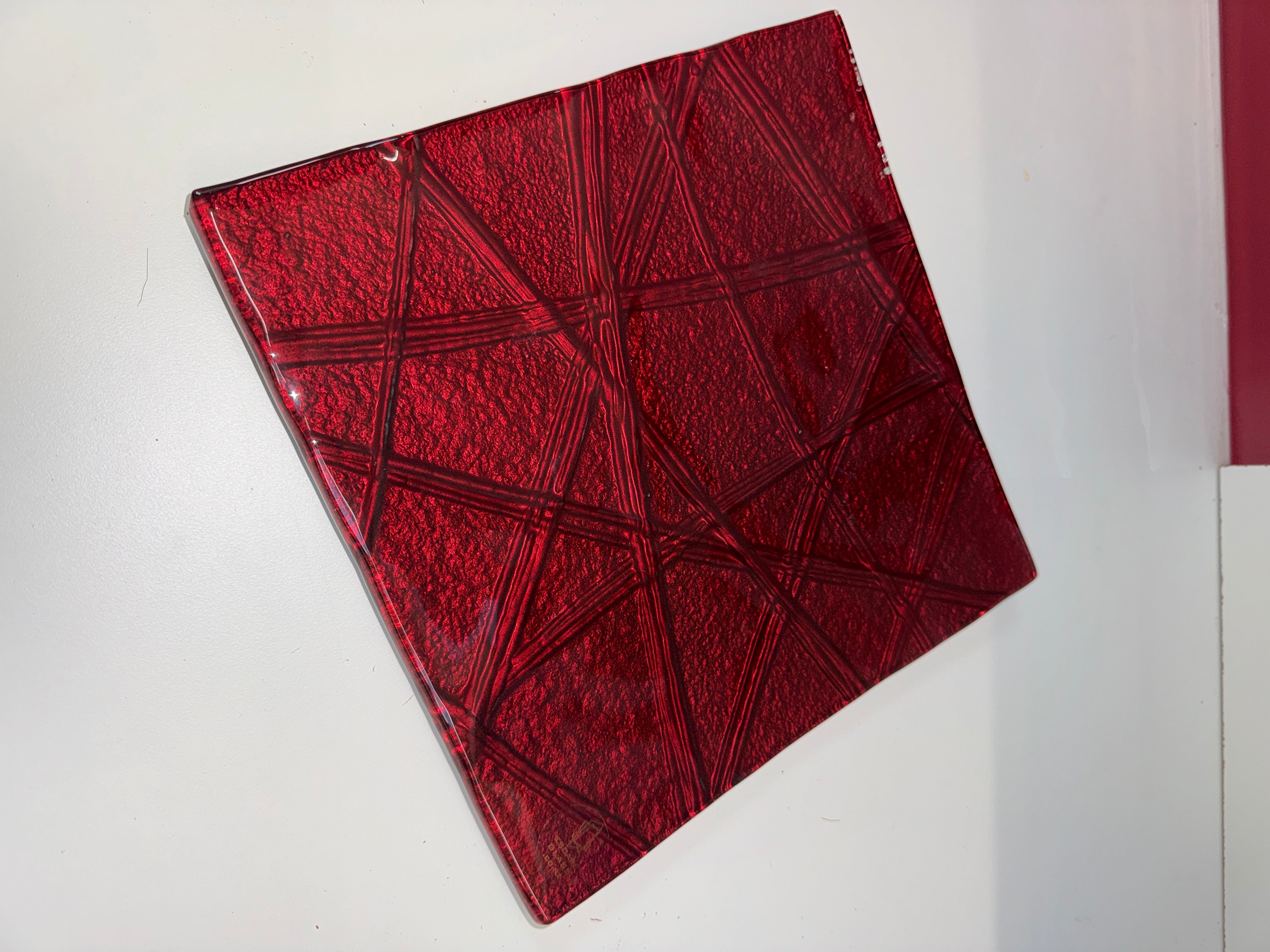 30cm Square Platter - Rope Pattern