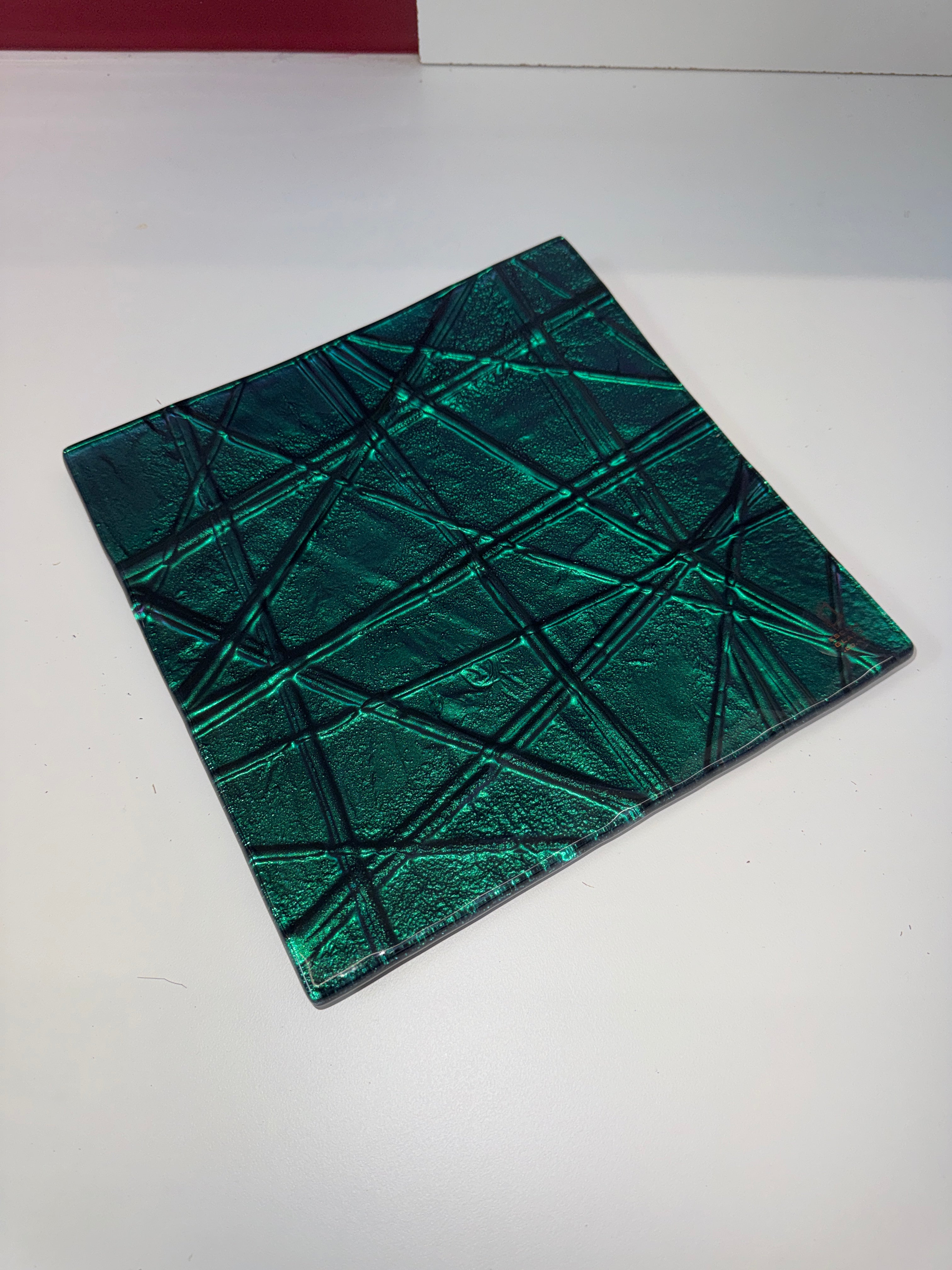 20cm Square Platter - Rope Pattern