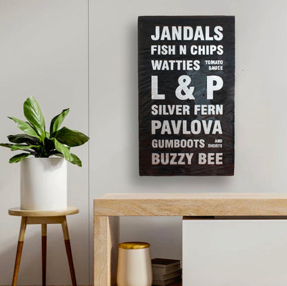 Kiwiana Wall Art - The Lingo